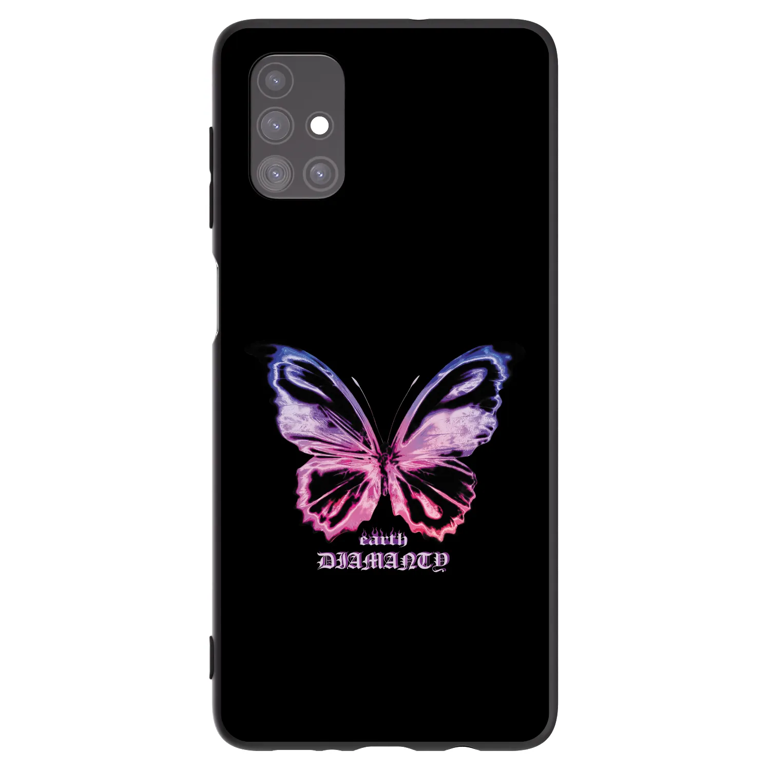 Picasee husă neagră din silicon pentru Samsung Galaxy M51 M515F - Diamanty Purple