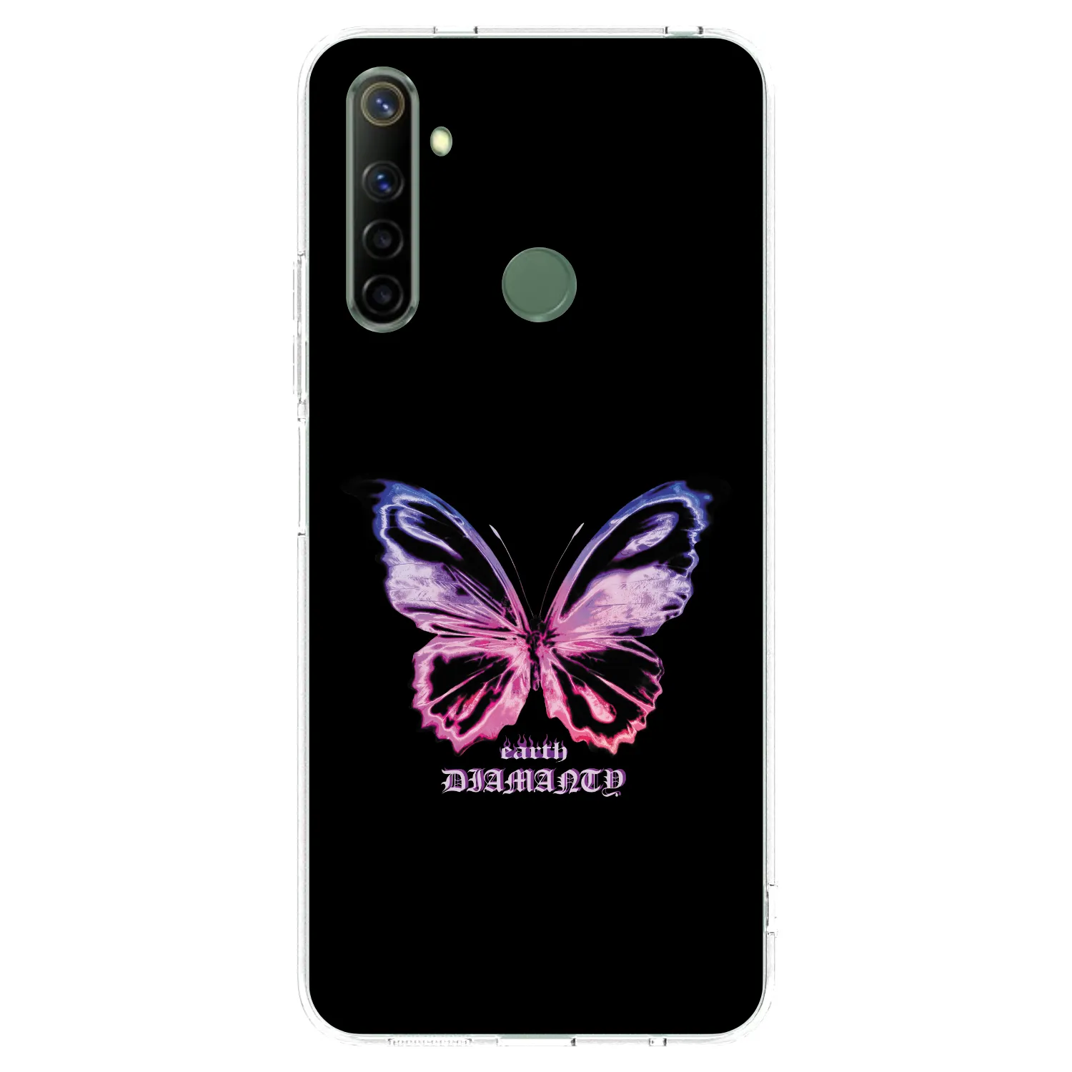 Picasee husă transparentă din silicon pentru Realme 6i - Diamanty Purple