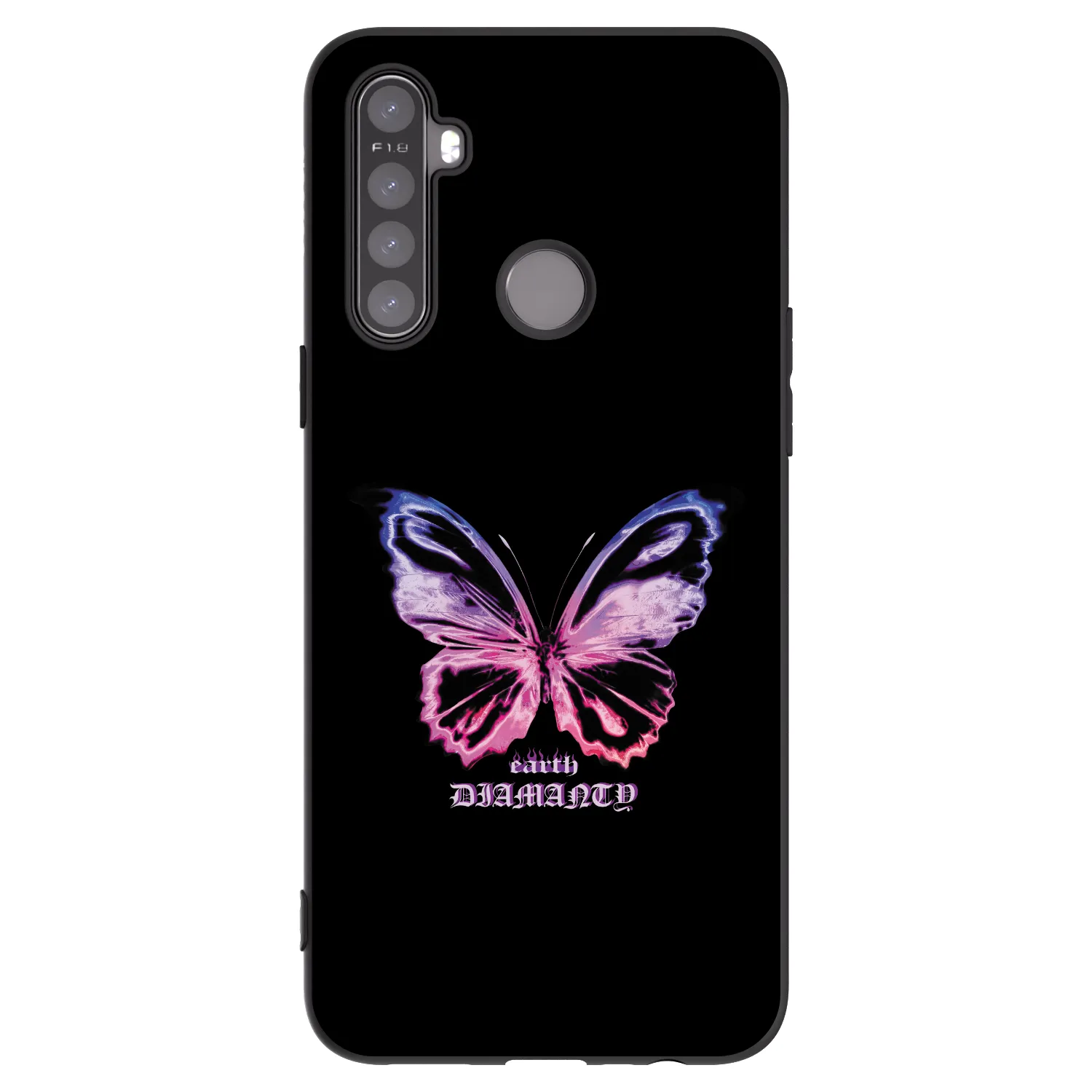 Picasee husă neagră din silicon pentru Realme 6i - Diamanty Purple