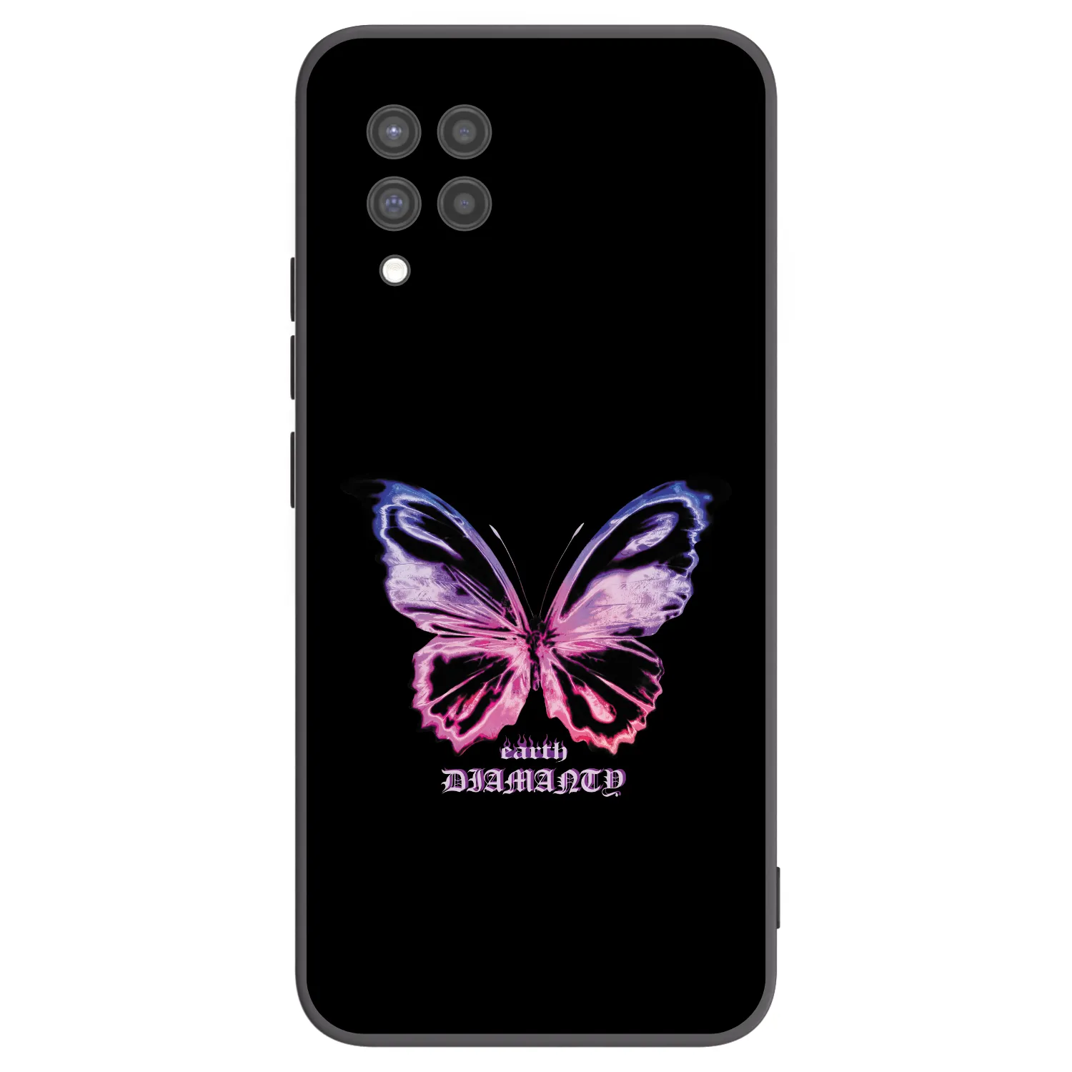 Picasee husă neagră din silicon pentru Samsung Galaxy A42 A426B - Diamanty Purple