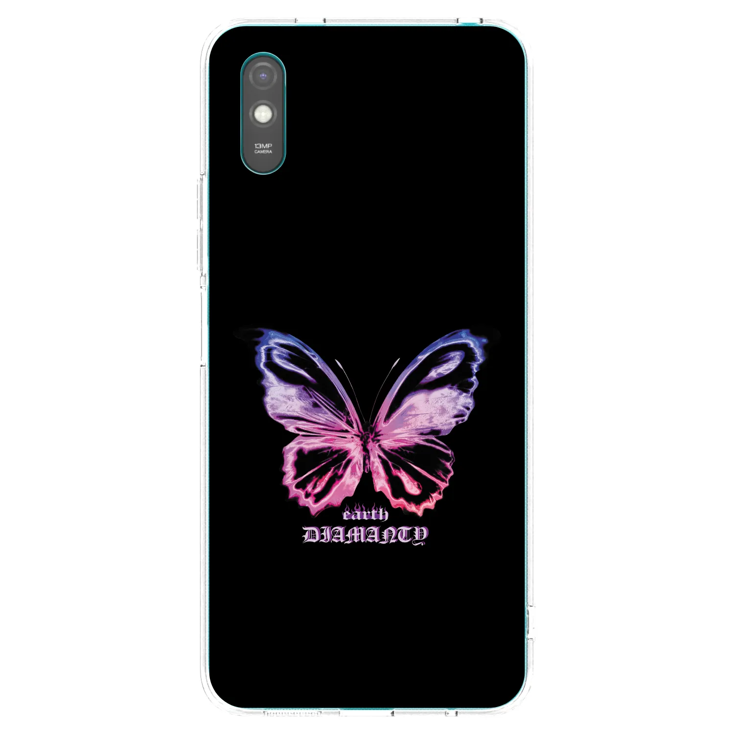 Picasee husă transparentă din silicon pentru Xiaomi Redmi 9AT - Diamanty Purple