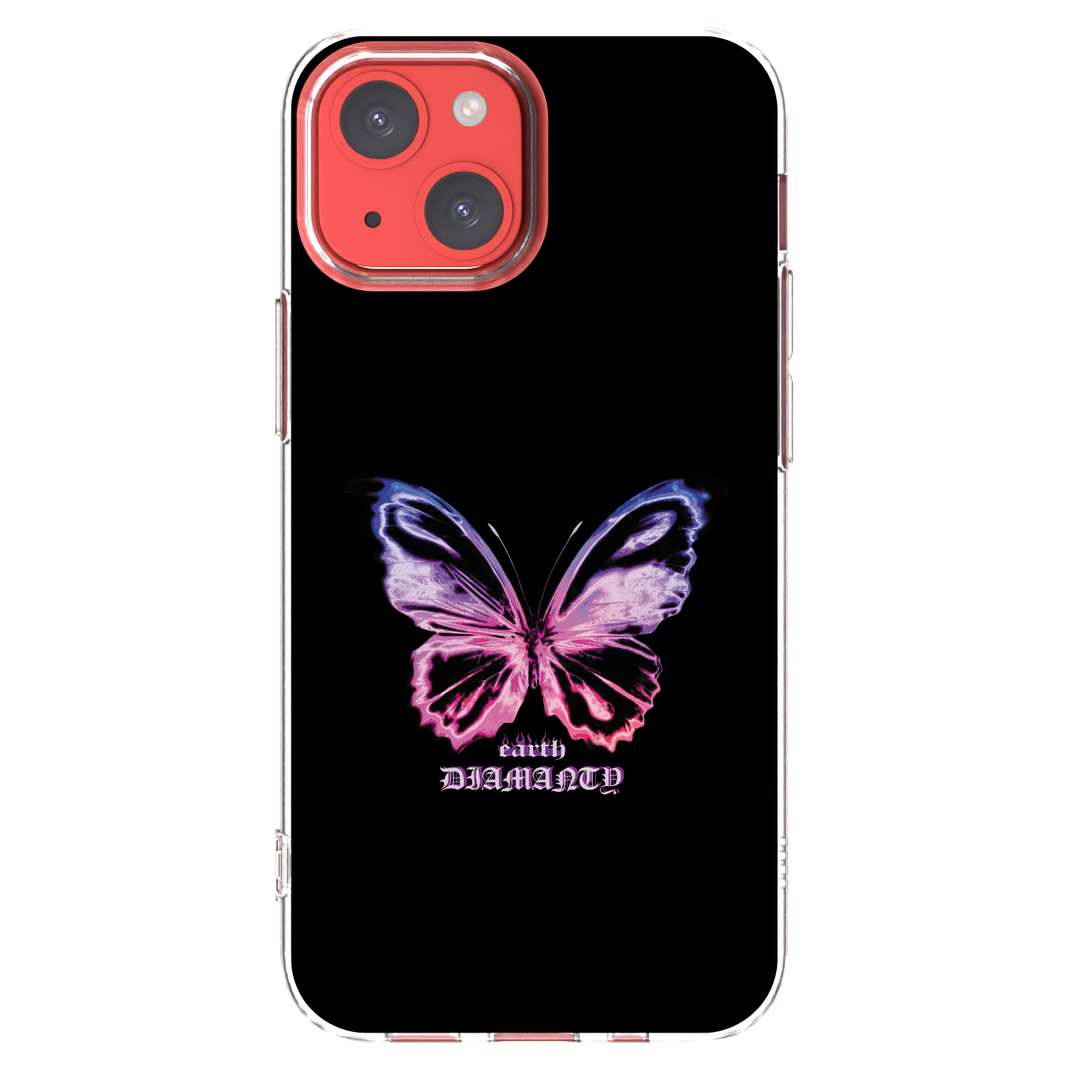 Picasee husă transparentă din silicon pentru Apple iPhone 13 mini - Diamanty Purple