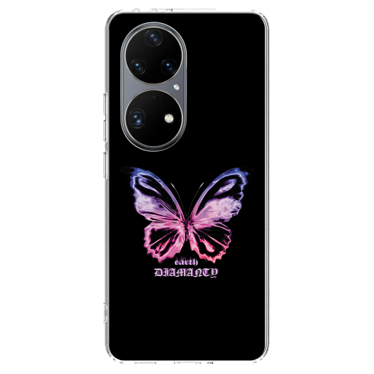 Picasee husă transparentă din silicon pentru Huawei P50 - Diamanty Purple