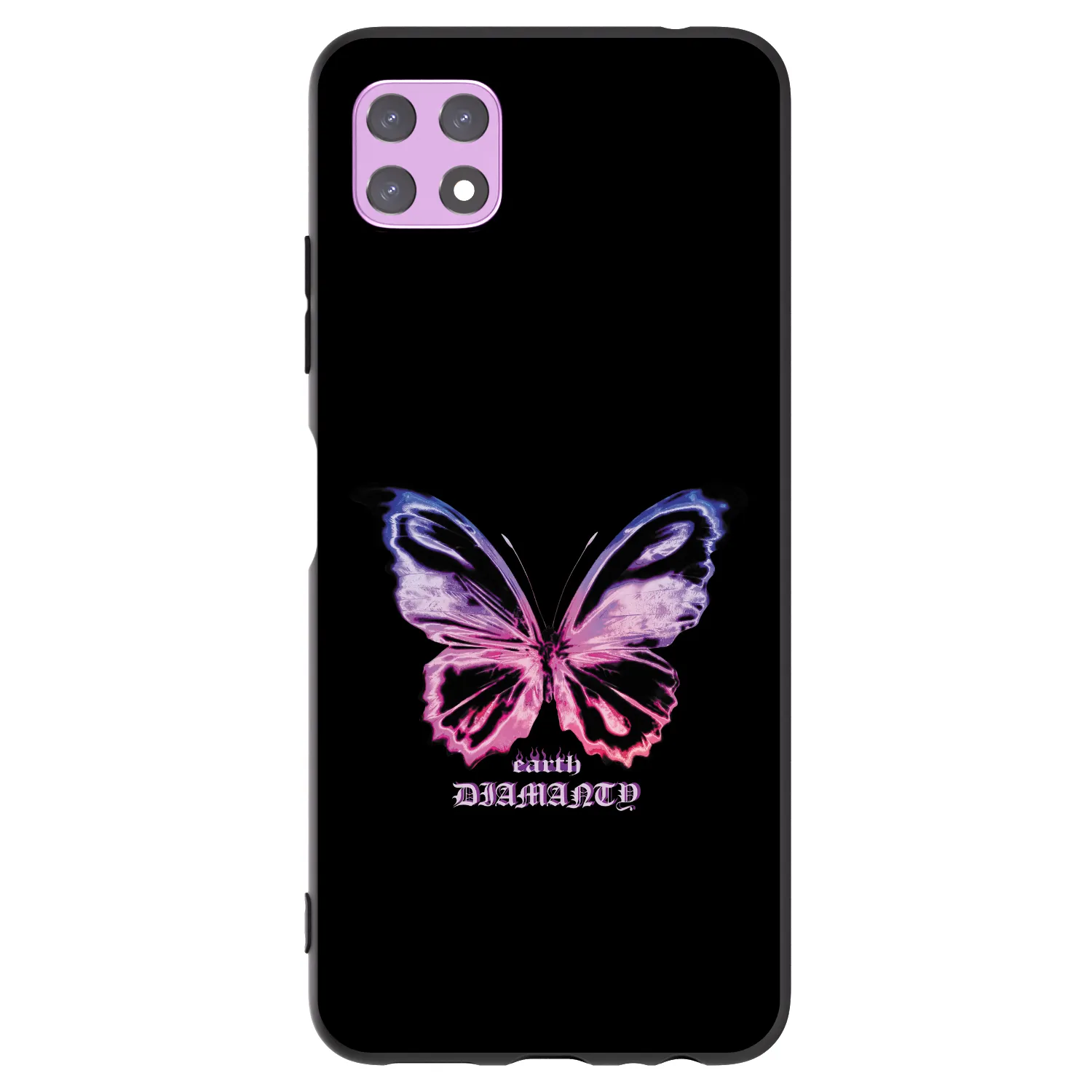 Picasee husă neagră din silicon pentru Samsung Galaxy A22 A226B 5G - Diamanty Purple