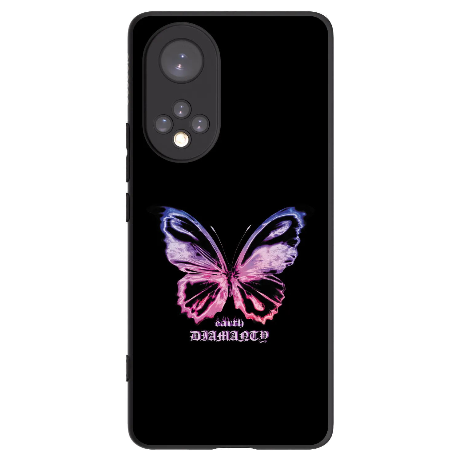 Picasee husă neagră din silicon pentru Huawei Nova 9 - Diamanty Purple