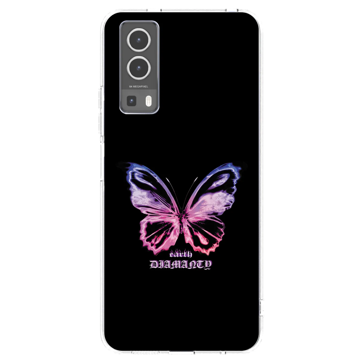 Picasee husă transparentă din silicon pentru Vivo Y72 5G - Diamanty Purple