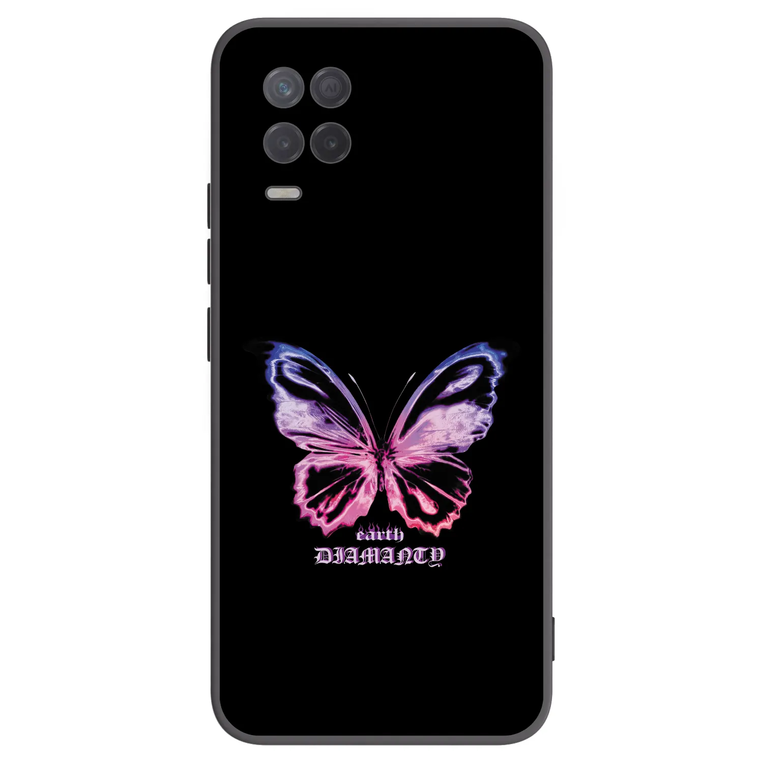 Picasee husă neagră din silicon pentru Realme 8 5G - Diamanty Purple