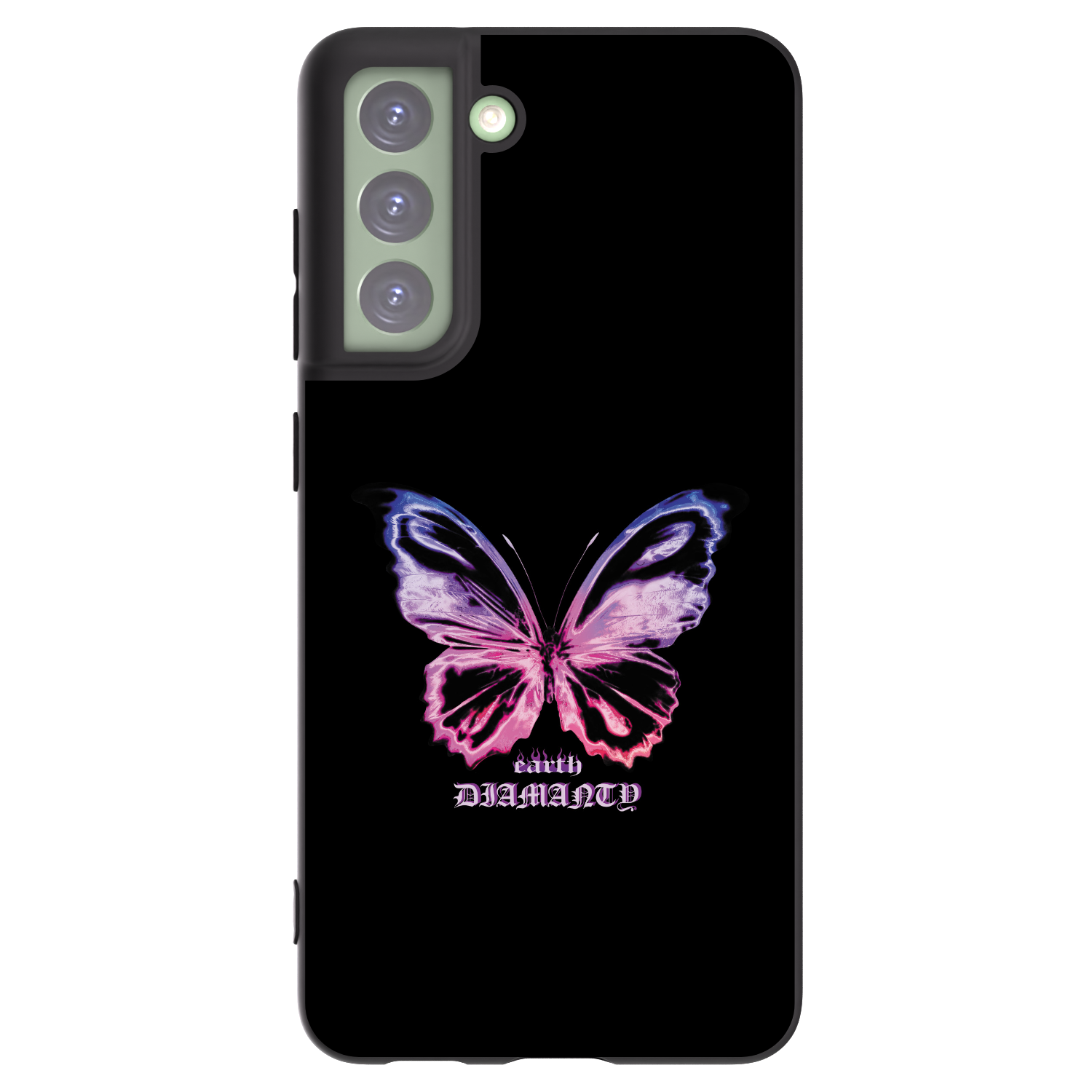 Picasee husă neagră din silicon pentru Samsung Galaxy S21 FE 5G - Diamanty Purple