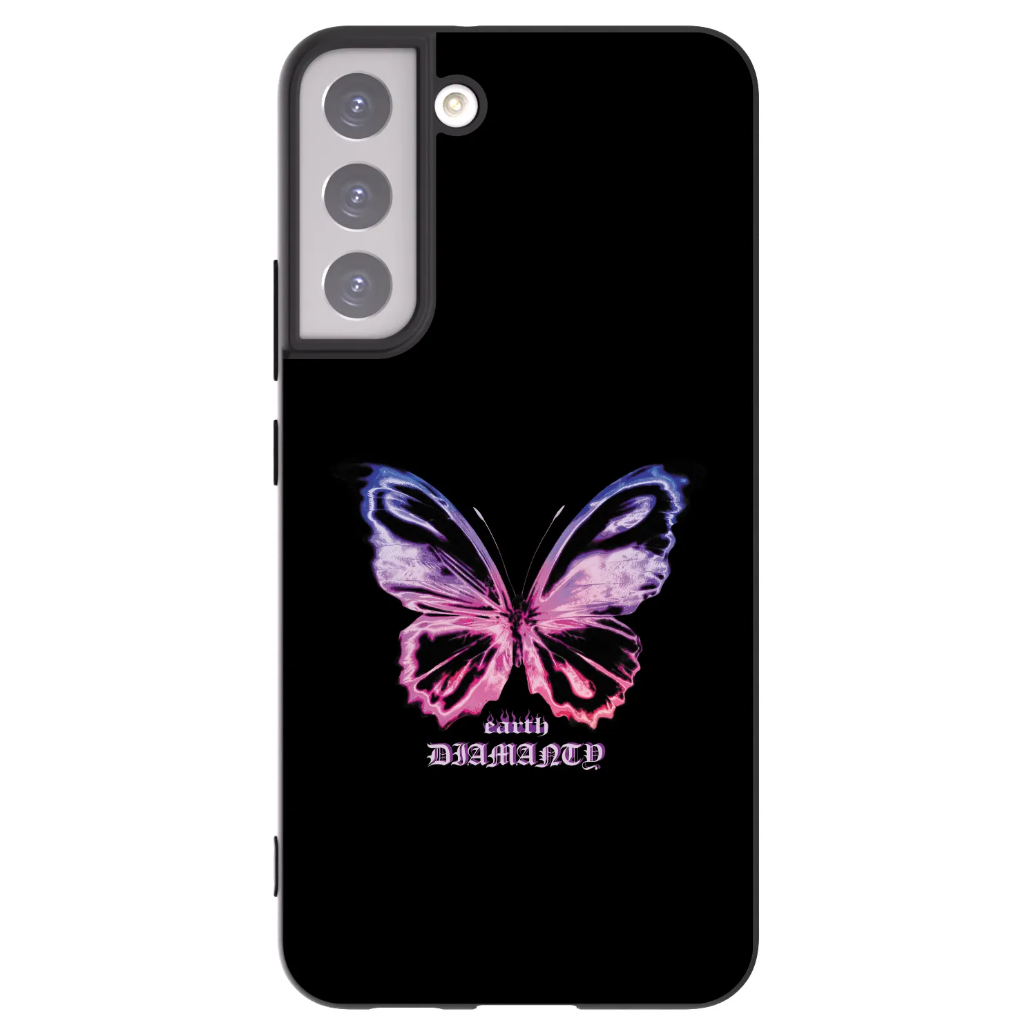 Picasee husă neagră din silicon pentru Samsung Galaxy S22+ 5G - Diamanty Purple