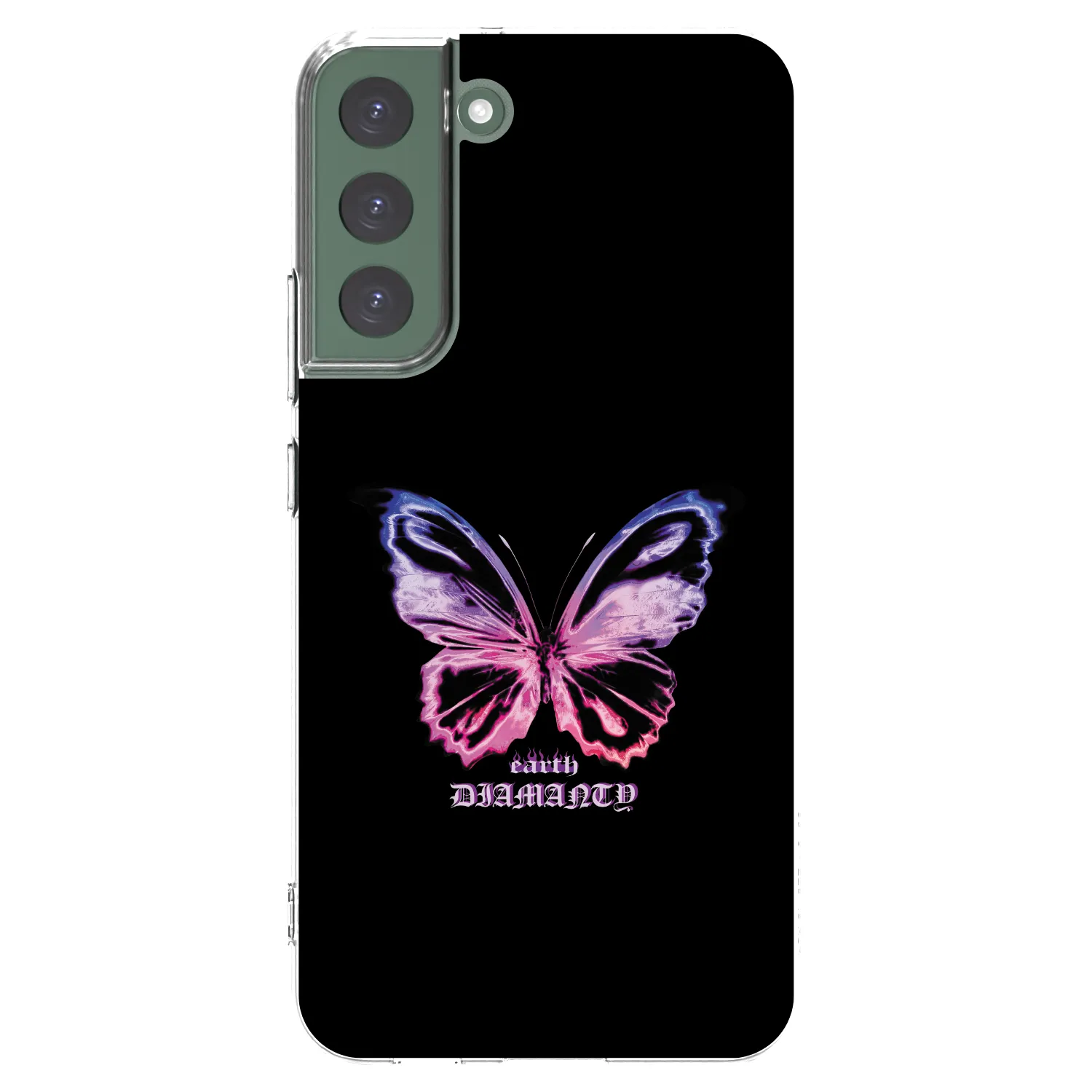 Picasee husă transparentă din silicon pentru Samsung Galaxy S22+ 5G - Diamanty Purple