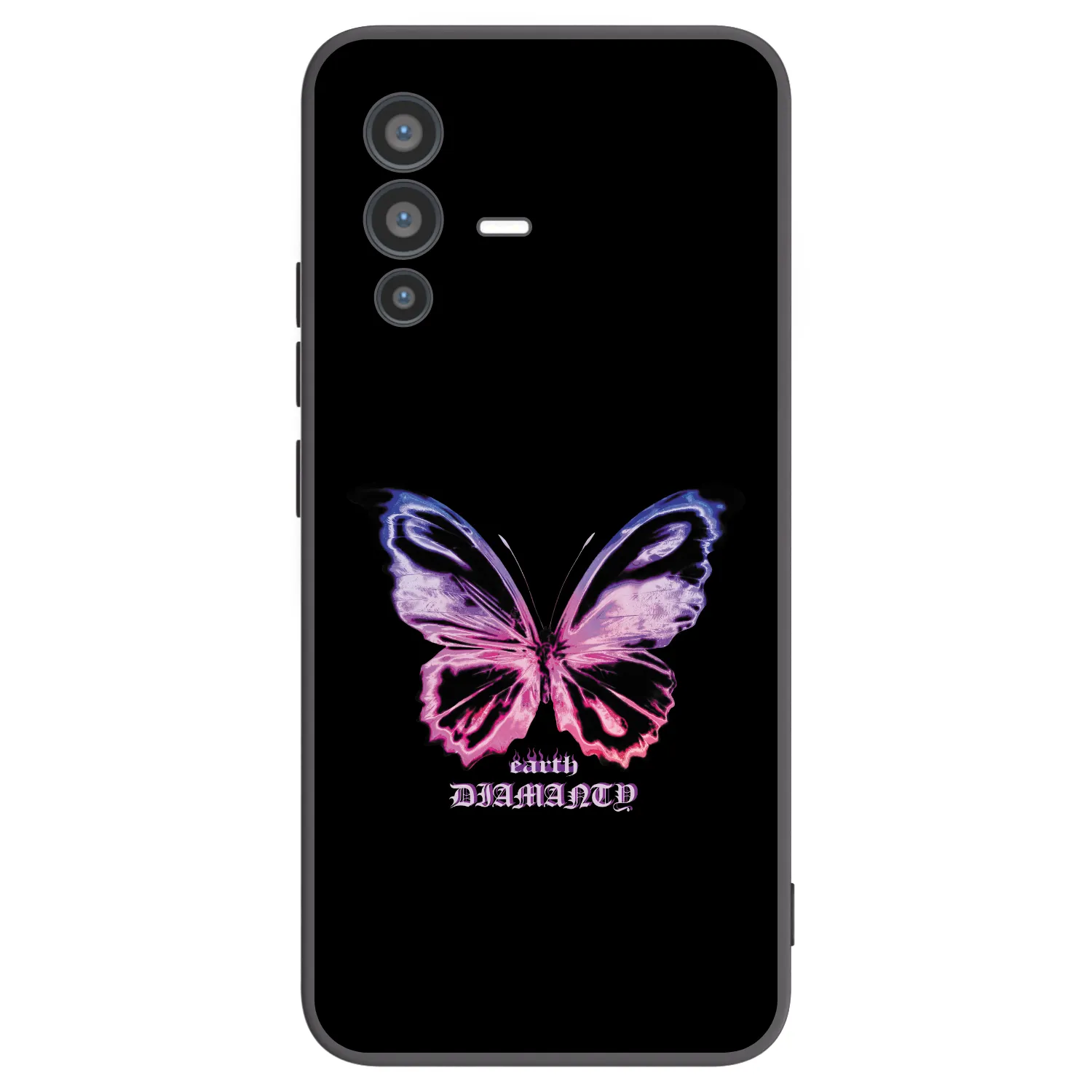 Picasee husă neagră din silicon pentru Vivo V23 5G - Diamanty Purple
