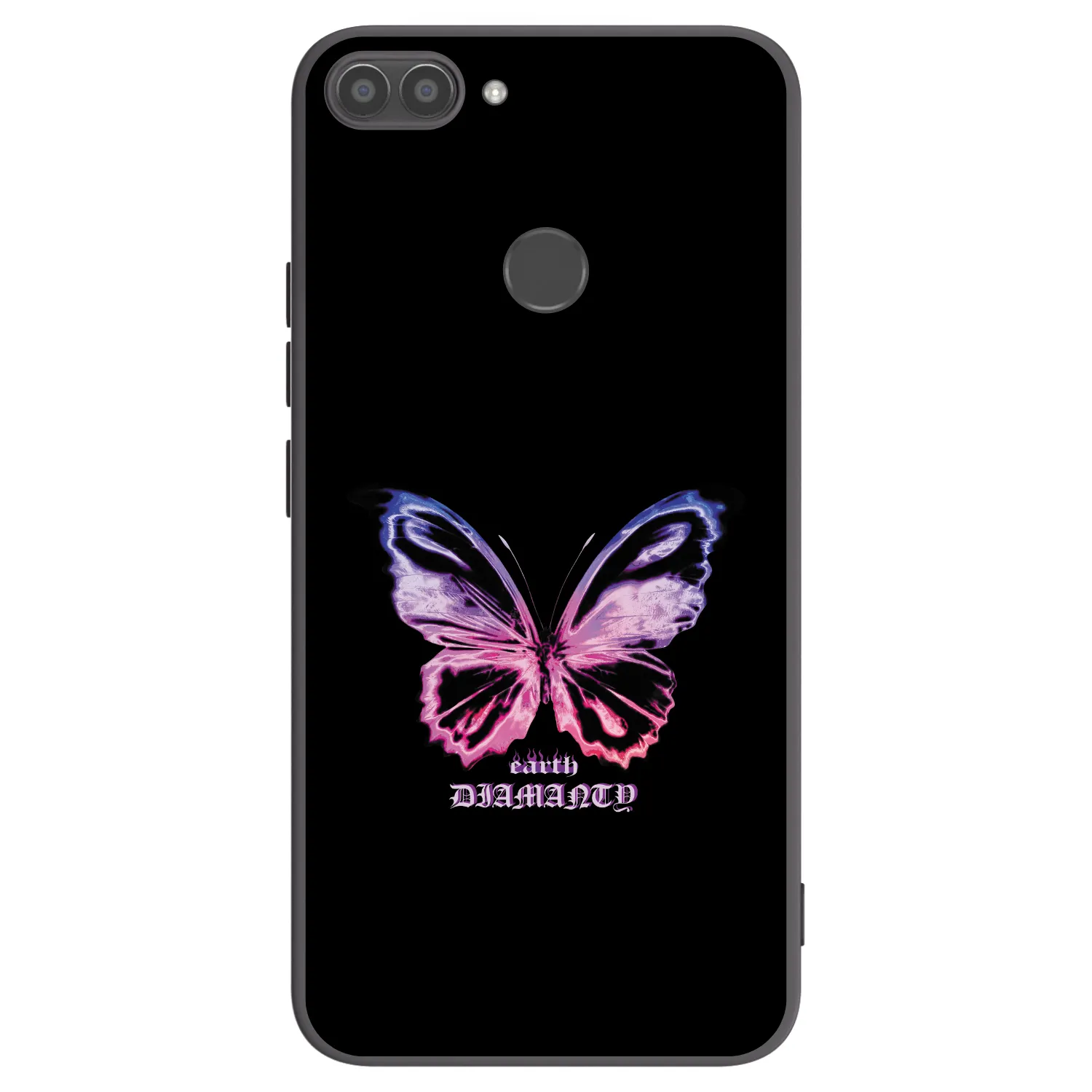 Picasee husă neagră din silicon pentru Huawei P Smart - Diamanty Purple