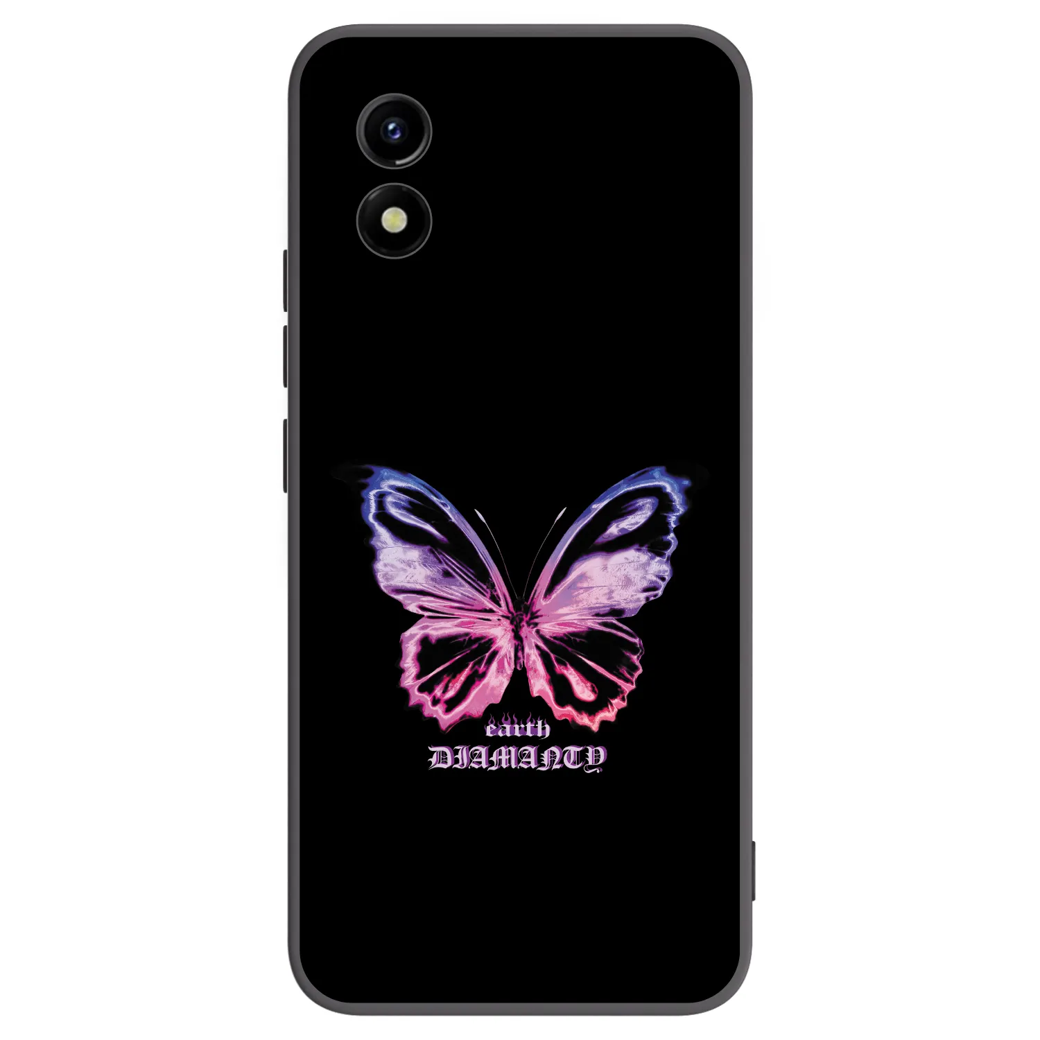 Picasee husă neagră din silicon pentru Vivo Y01 - Diamanty Purple