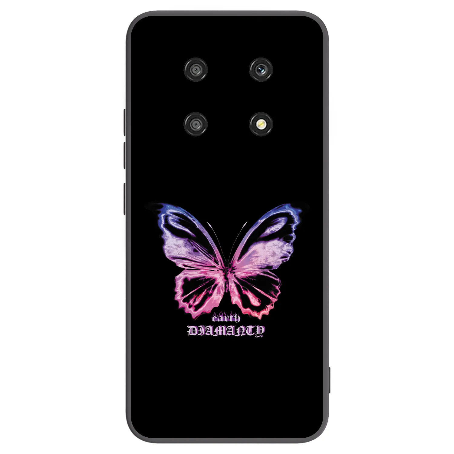 Picasee husă neagră din silicon pentru Honor Magic4 Lite 5G - Diamanty Purple