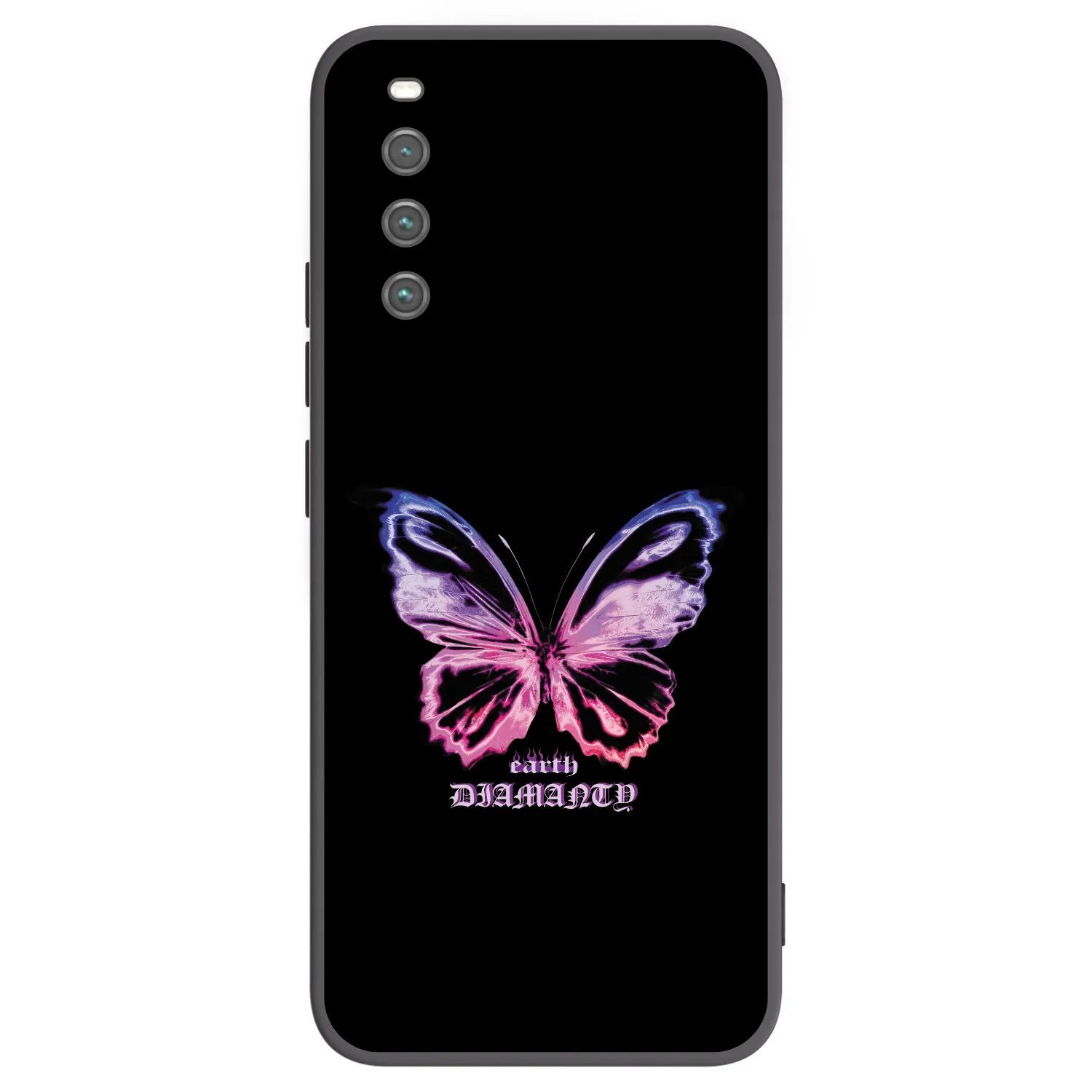 Picasee husă neagră din silicon pentru Sony Xperia 10 IV 5G - Diamanty Purple