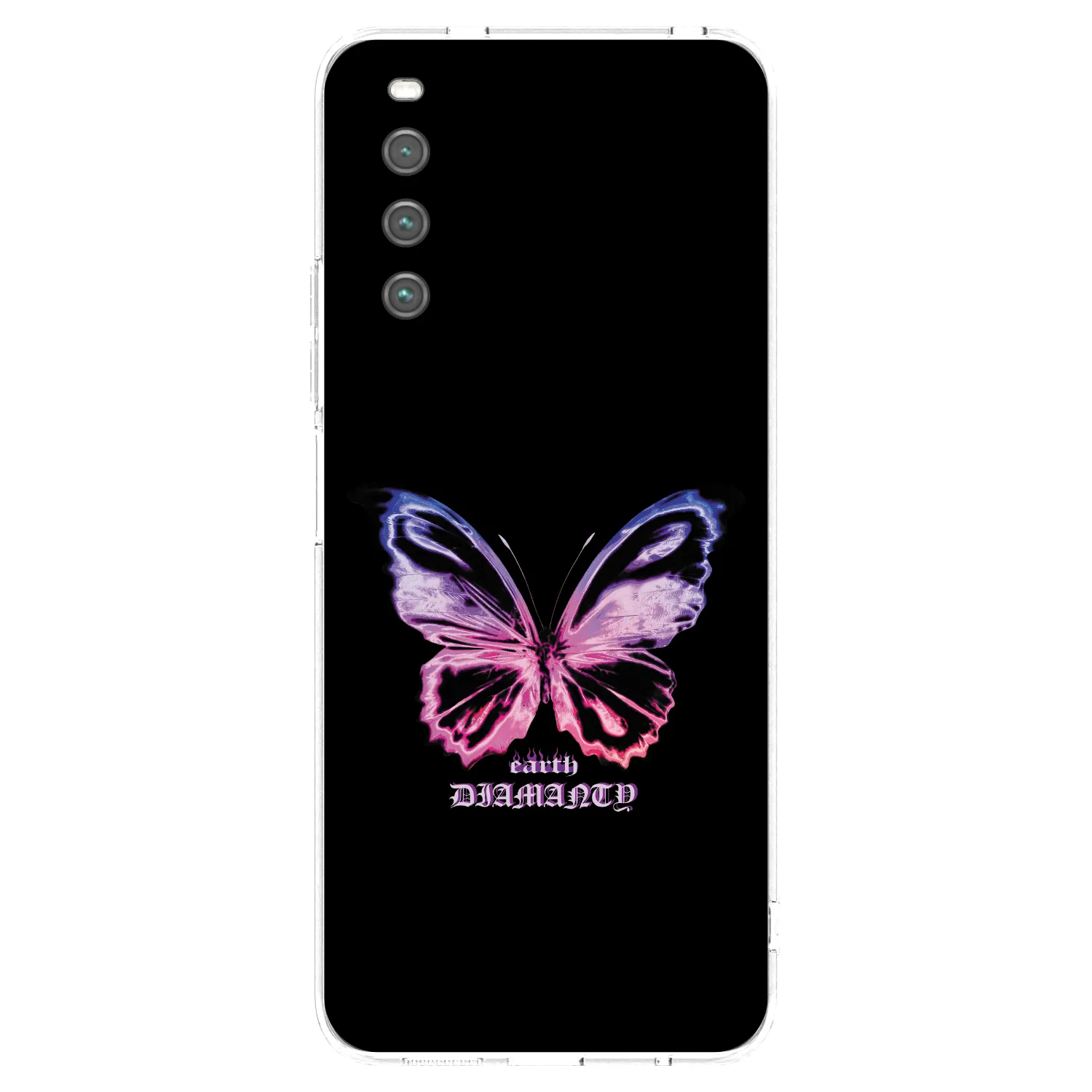 Picasee husă transparentă din silicon pentru Sony Xperia 10 IV 5G - Diamanty Purple