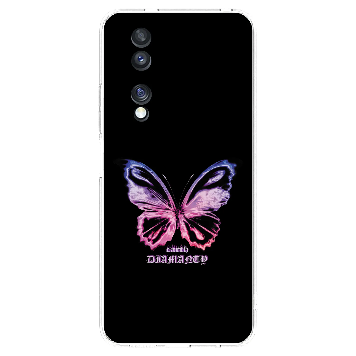Picasee husă transparentă din silicon pentru Honor 70 - Diamanty Purple