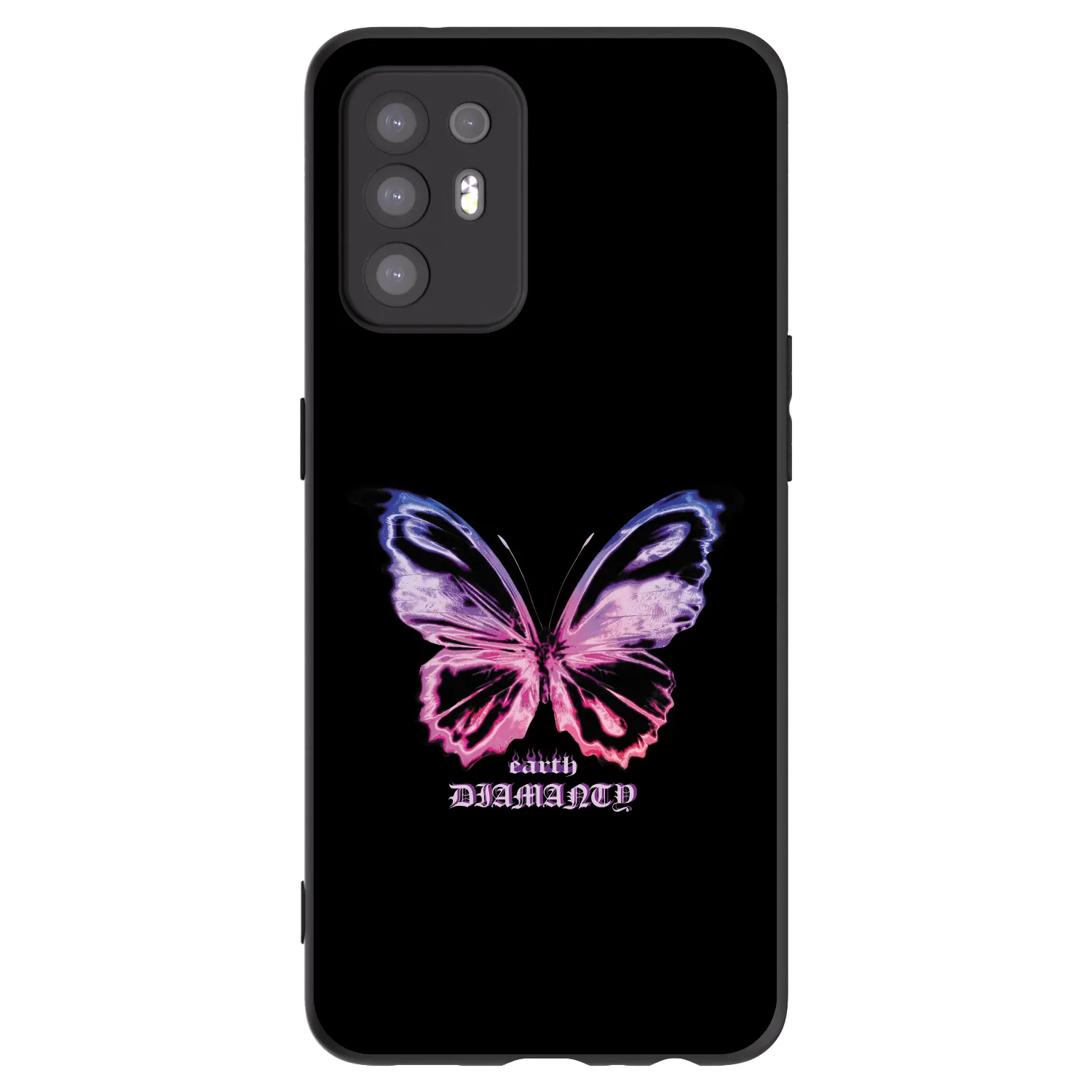 Picasee husă neagră din silicon pentru OPPO A94 5G - Diamanty Purple