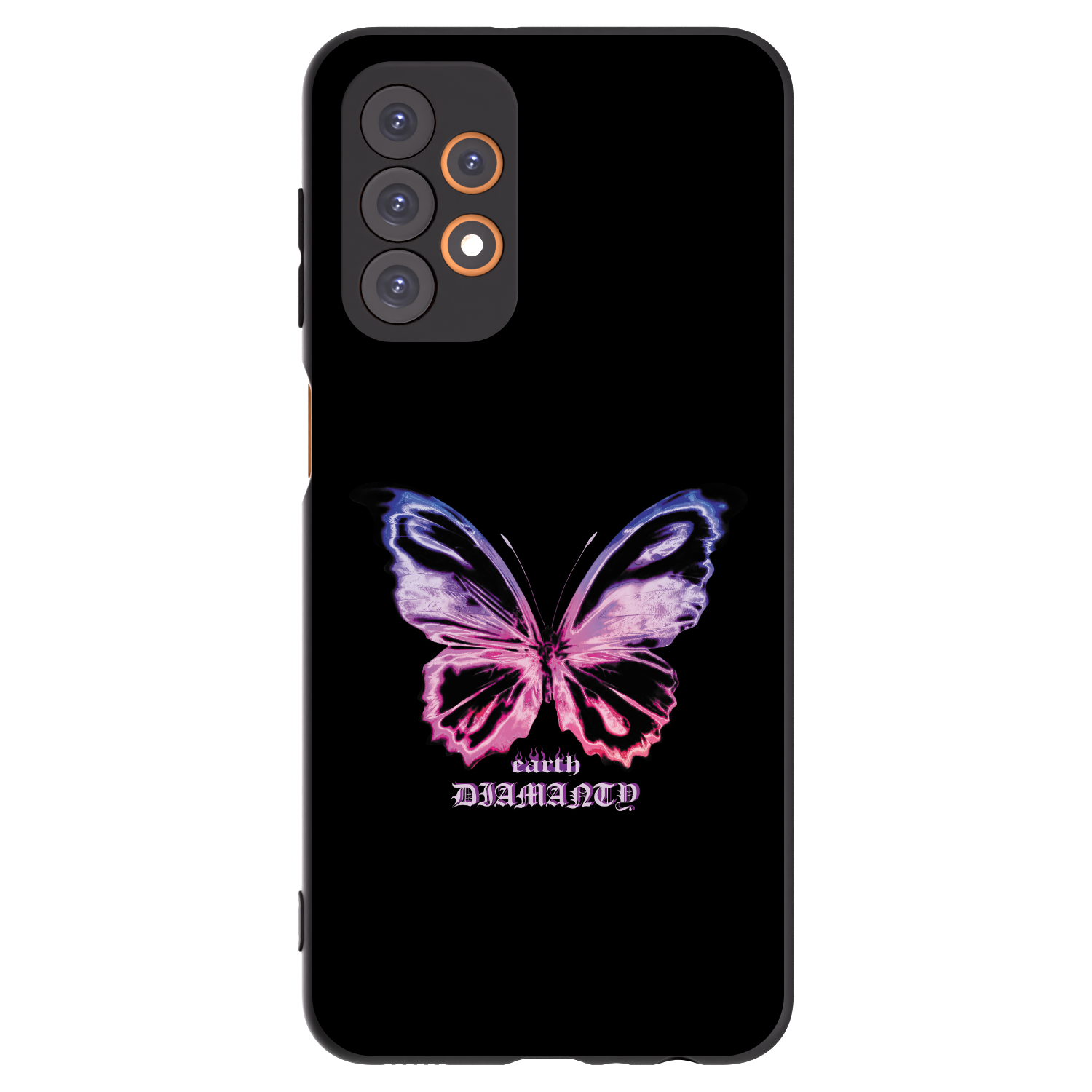 Picasee husă neagră din silicon pentru Samsung Galaxy A23 A236B 5G - Diamanty Purple
