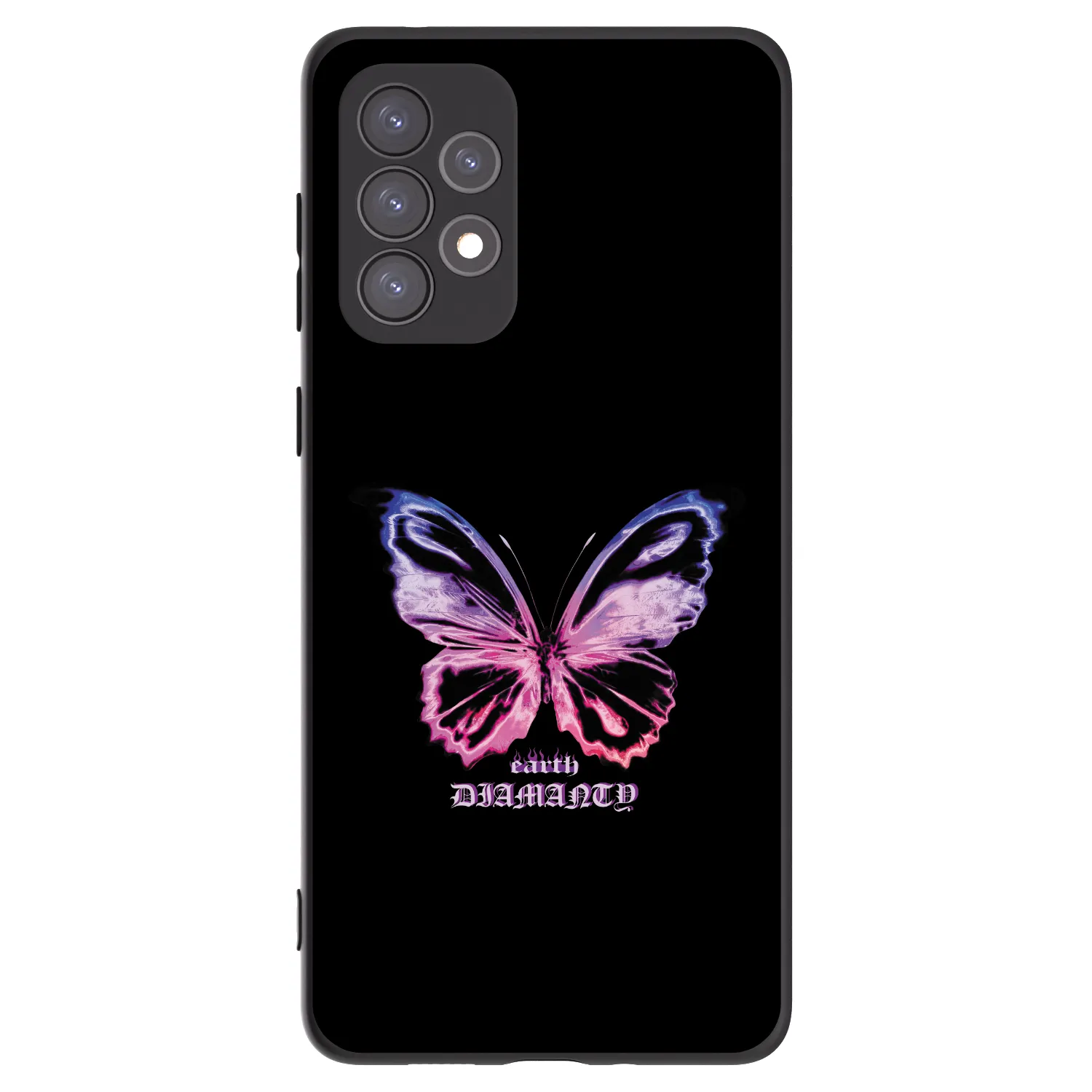 Picasee husă neagră din silicon pentru Samsung Galaxy A73 5G - Diamanty Purple
