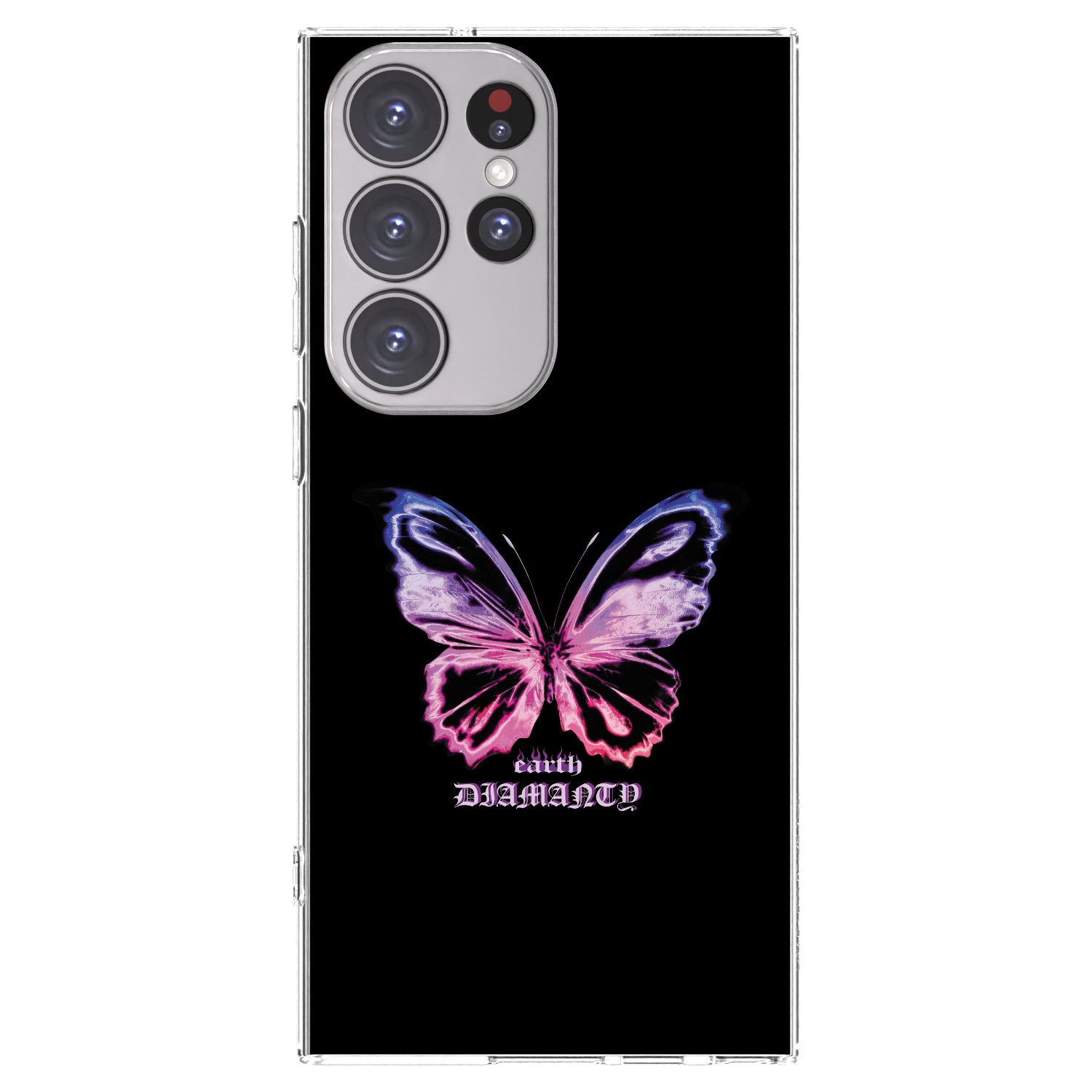 Picasee husă transparentă din silicon pentru Samsung Galaxy S23 Ultra 5G - Diamanty Purple