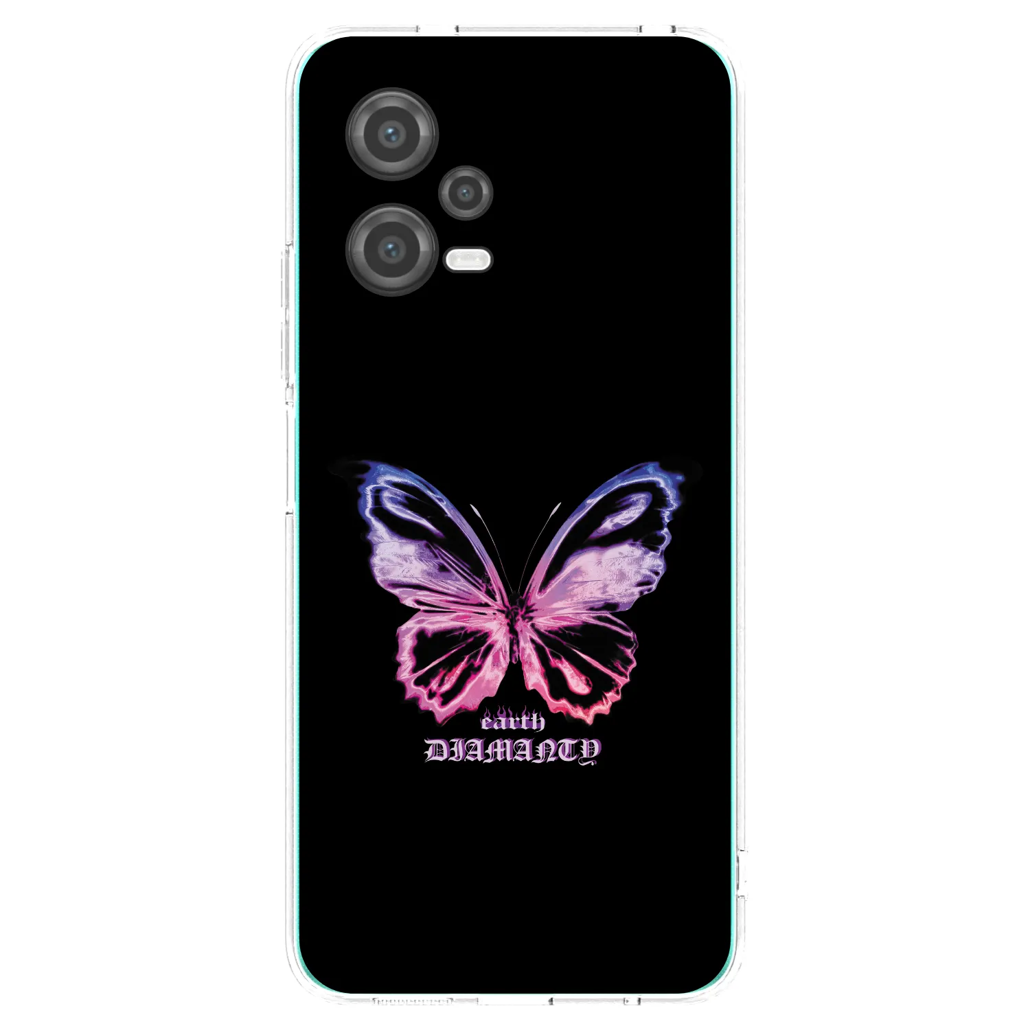 Picasee husă transparentă din silicon pentru Xiaomi Poco X5 - Diamanty Purple