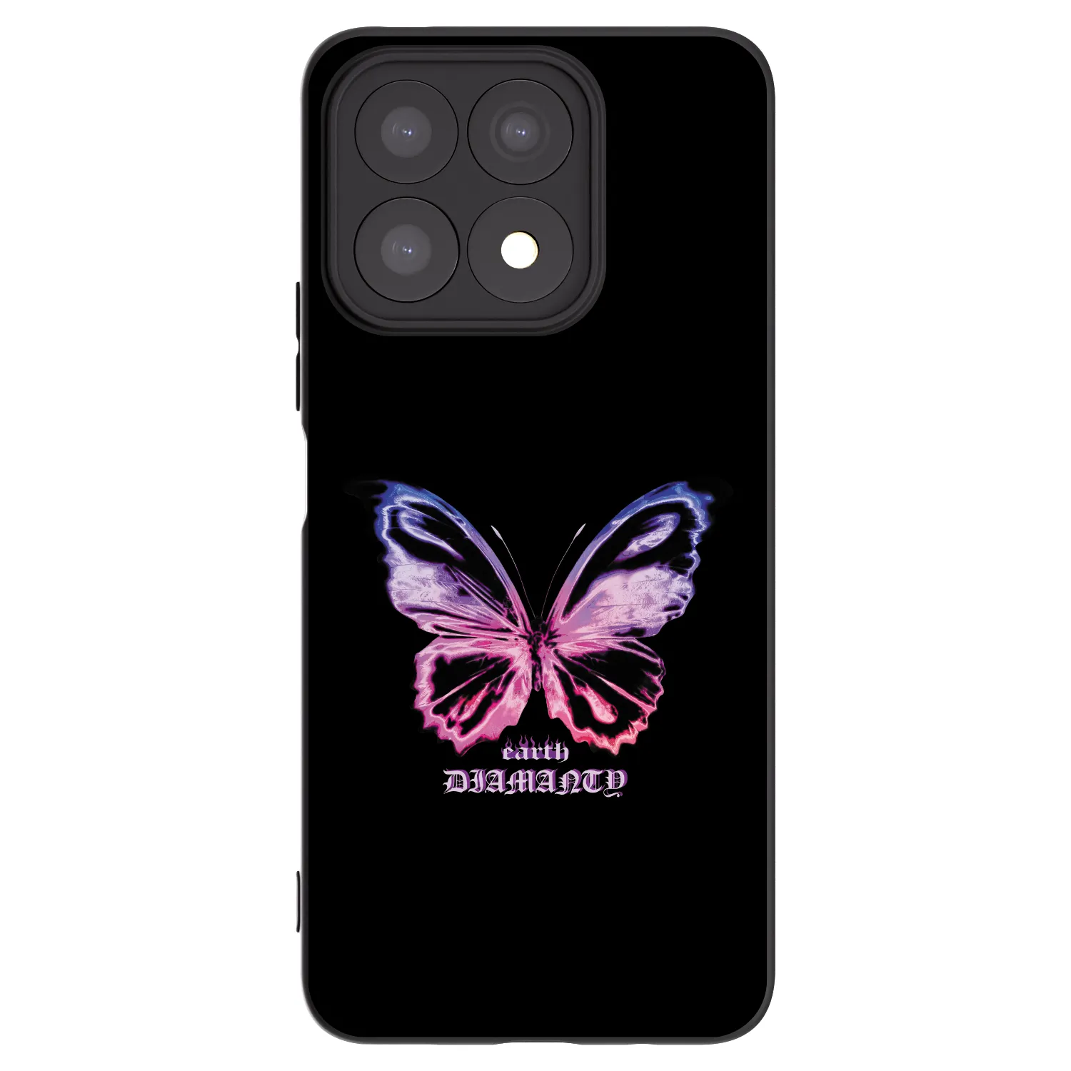 Picasee husă neagră din silicon pentru Honor X8a - Diamanty Purple