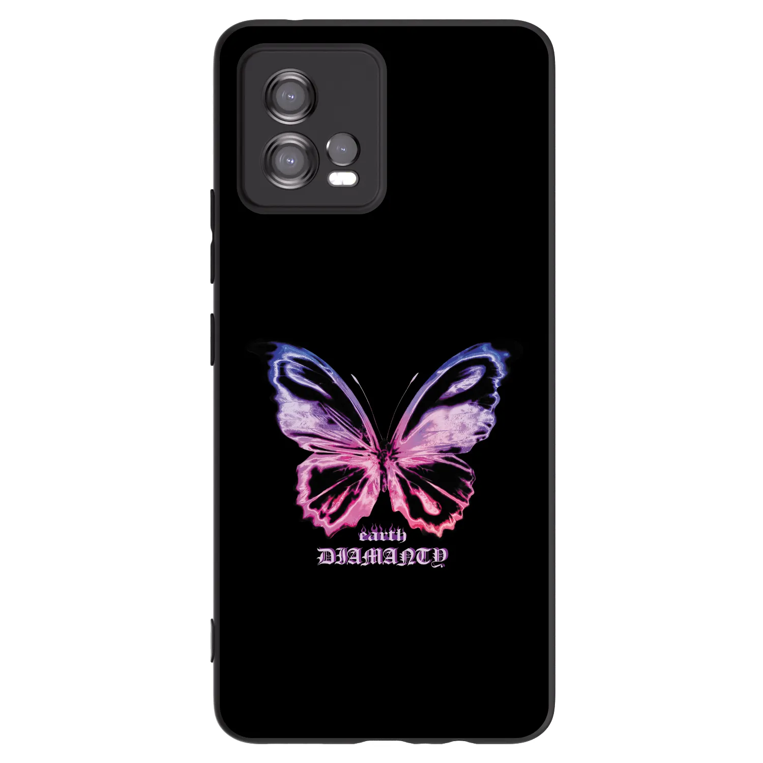 Picasee husă neagră din silicon pentru Motorola Moto G72 - Diamanty Purple