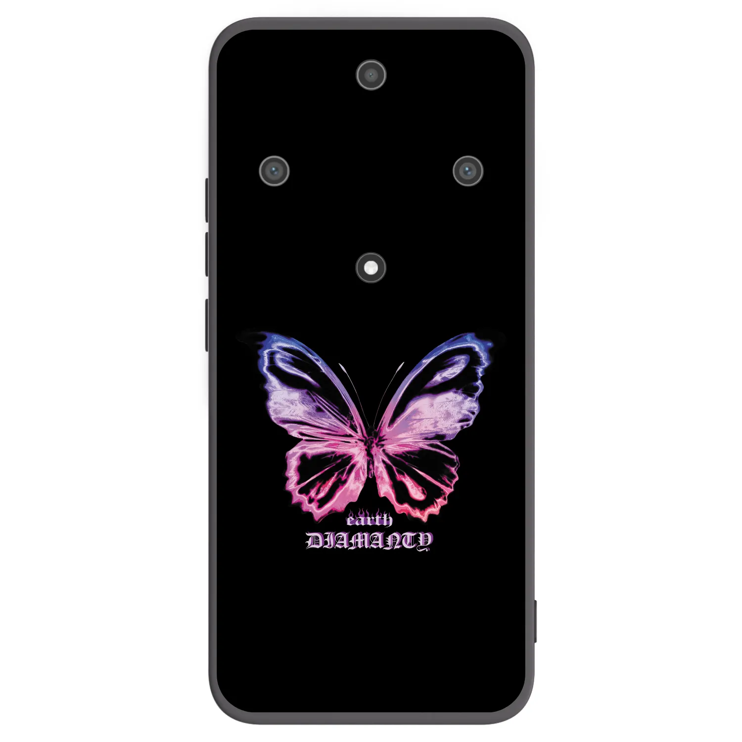 Picasee husă neagră din silicon pentru Honor Magic5 Lite 5G - Diamanty Purple