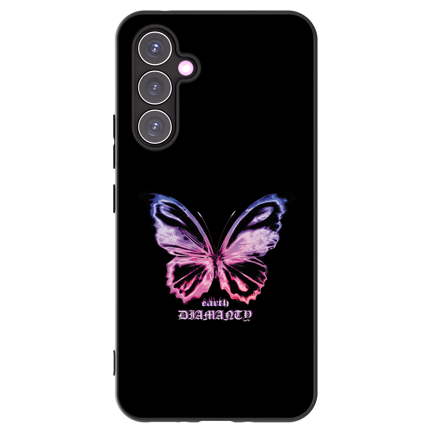 Picasee husă neagră din silicon pentru Samsung Galaxy A54 5G A546B - Diamanty Purple