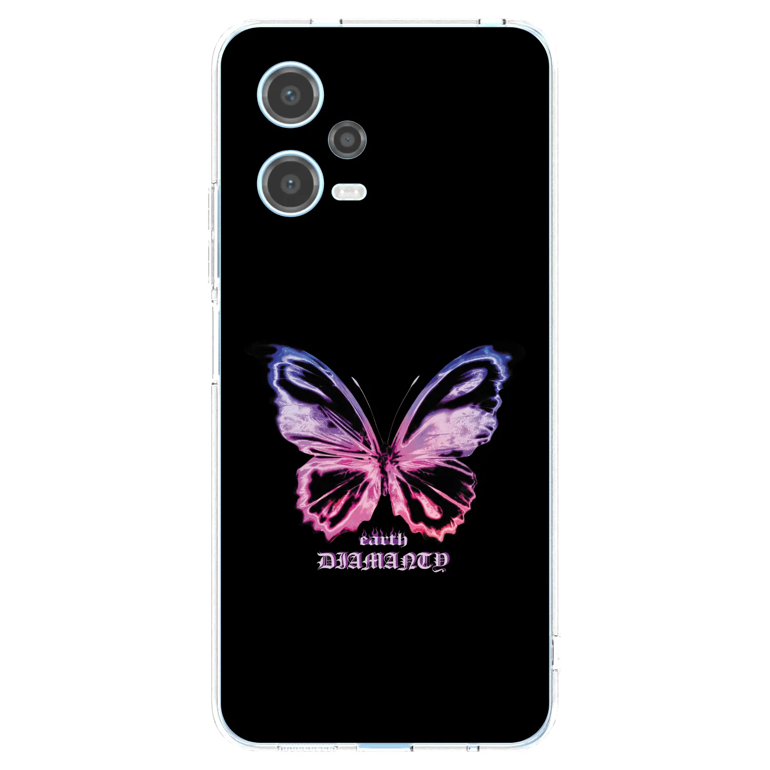 Picasee husă transparentă din silicon pentru Xiaomi Redmi Note 12 5G - Diamanty Purple