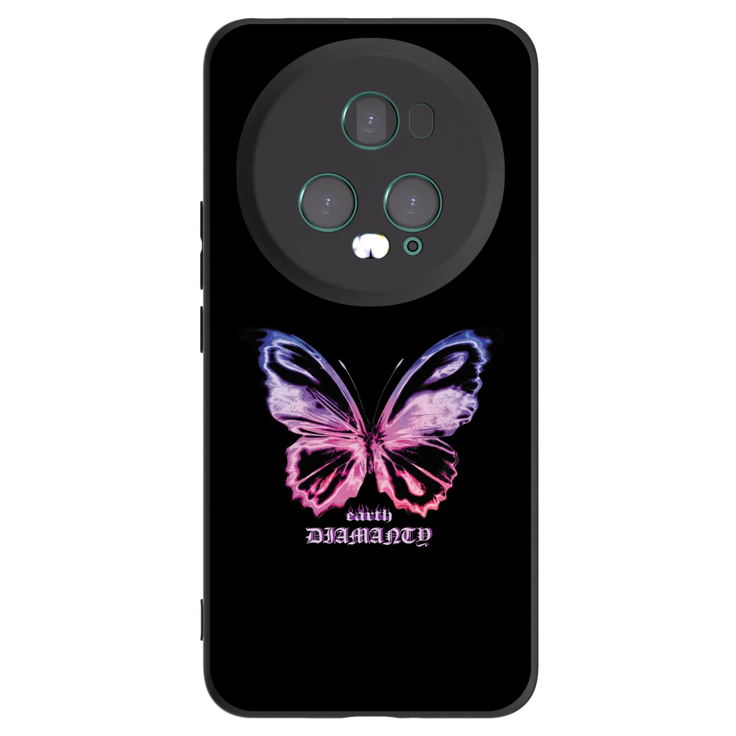 Picasee husă neagră din silicon pentru Honor Magic5 Pro - Diamanty Purple