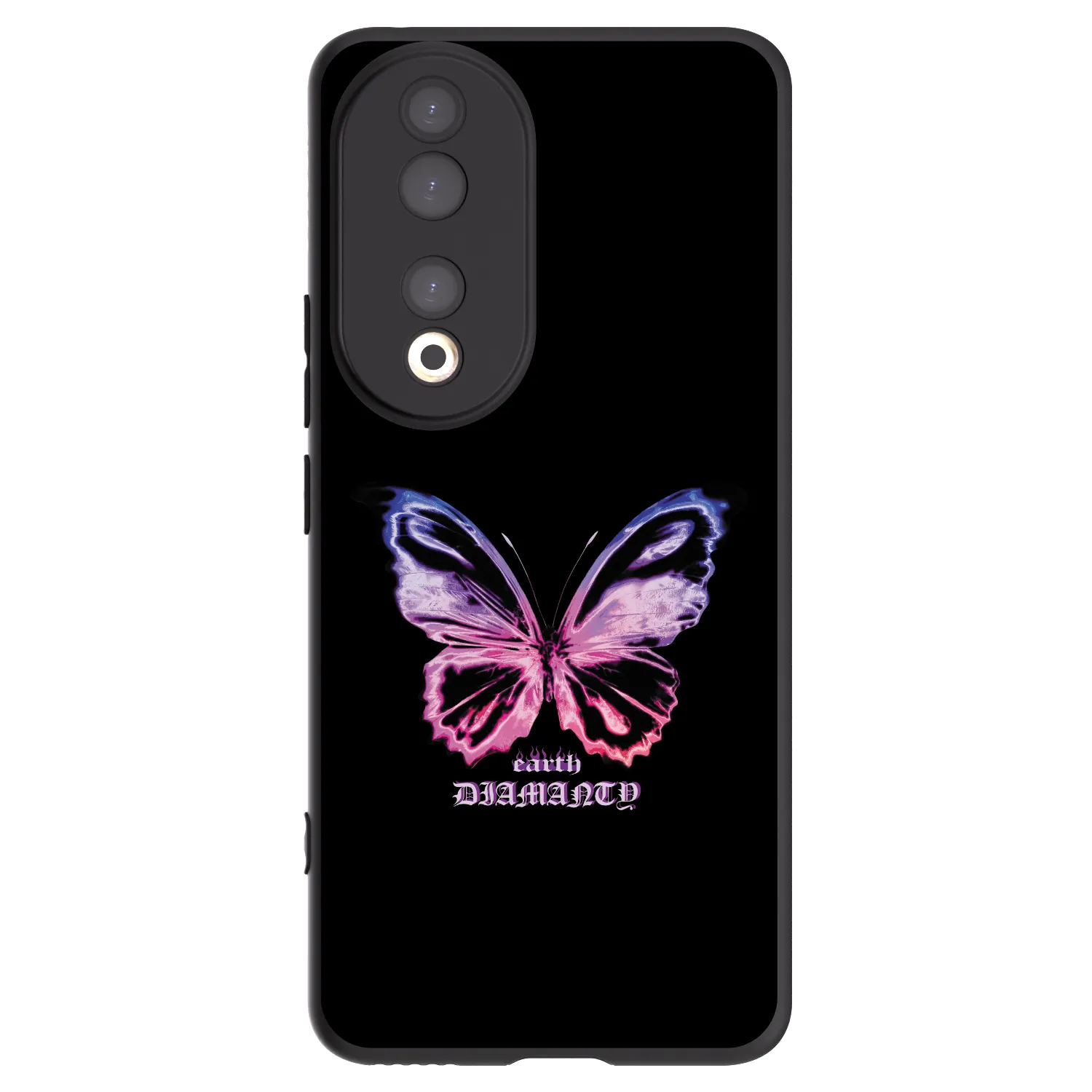 Picasee husă neagră din silicon pentru Honor 90 5G - Diamanty Purple