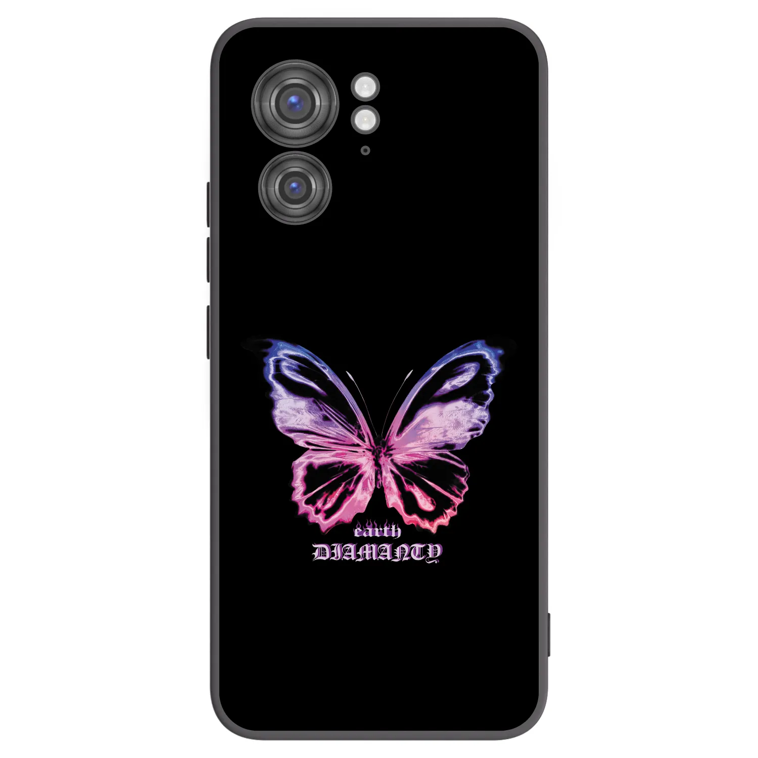 Picasee husă neagră din silicon pentru Motorola Edge 40 - Diamanty Purple
