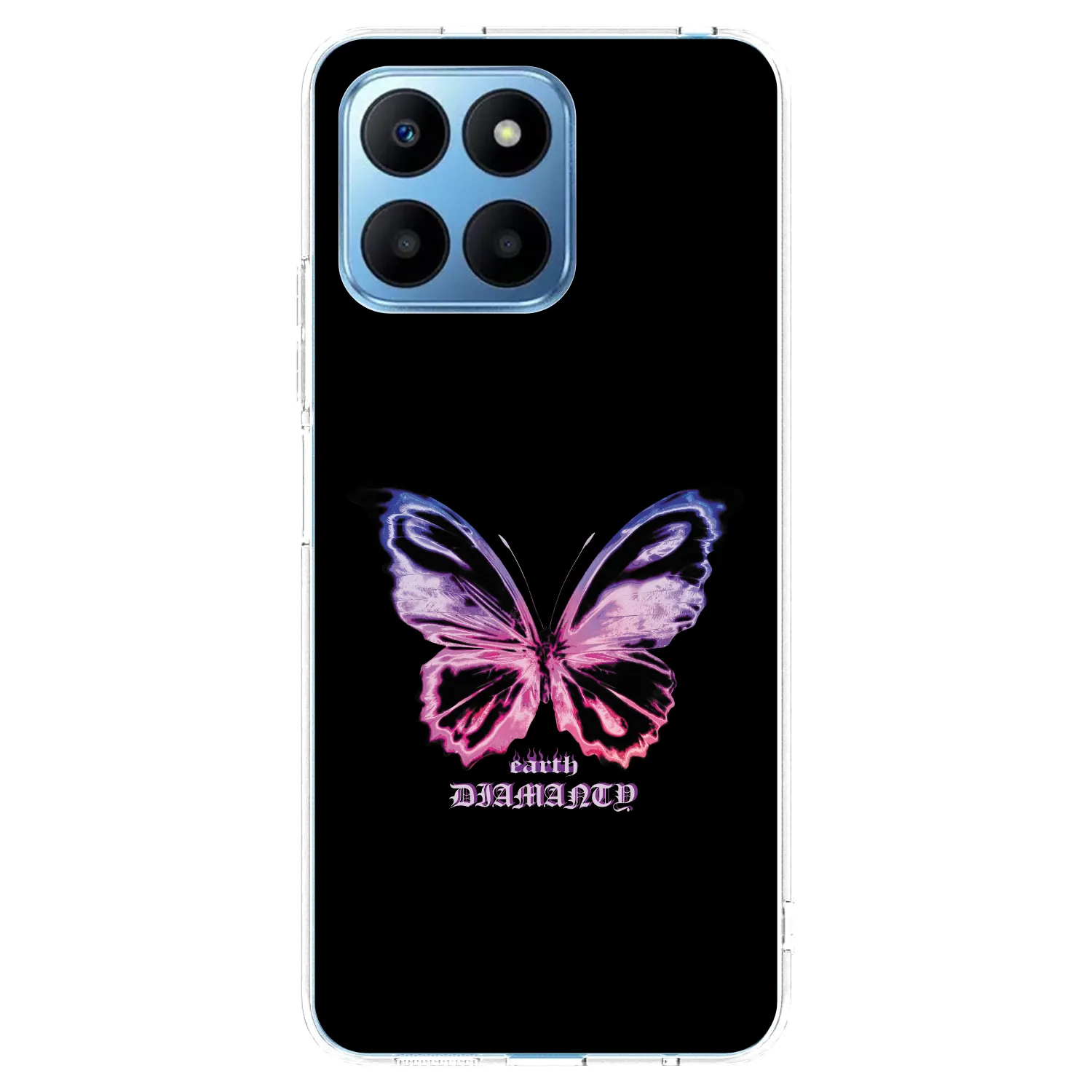 Picasee husă transparentă din silicon pentru Honor 70 Lite - Diamanty Purple