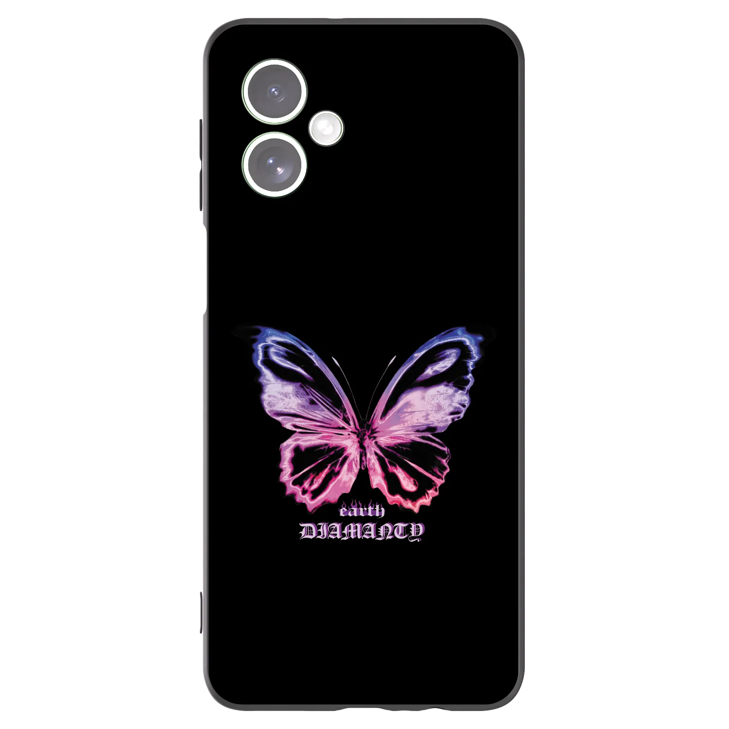 Picasee husă neagră din silicon pentru Motorola Moto G54 5G - Diamanty Purple