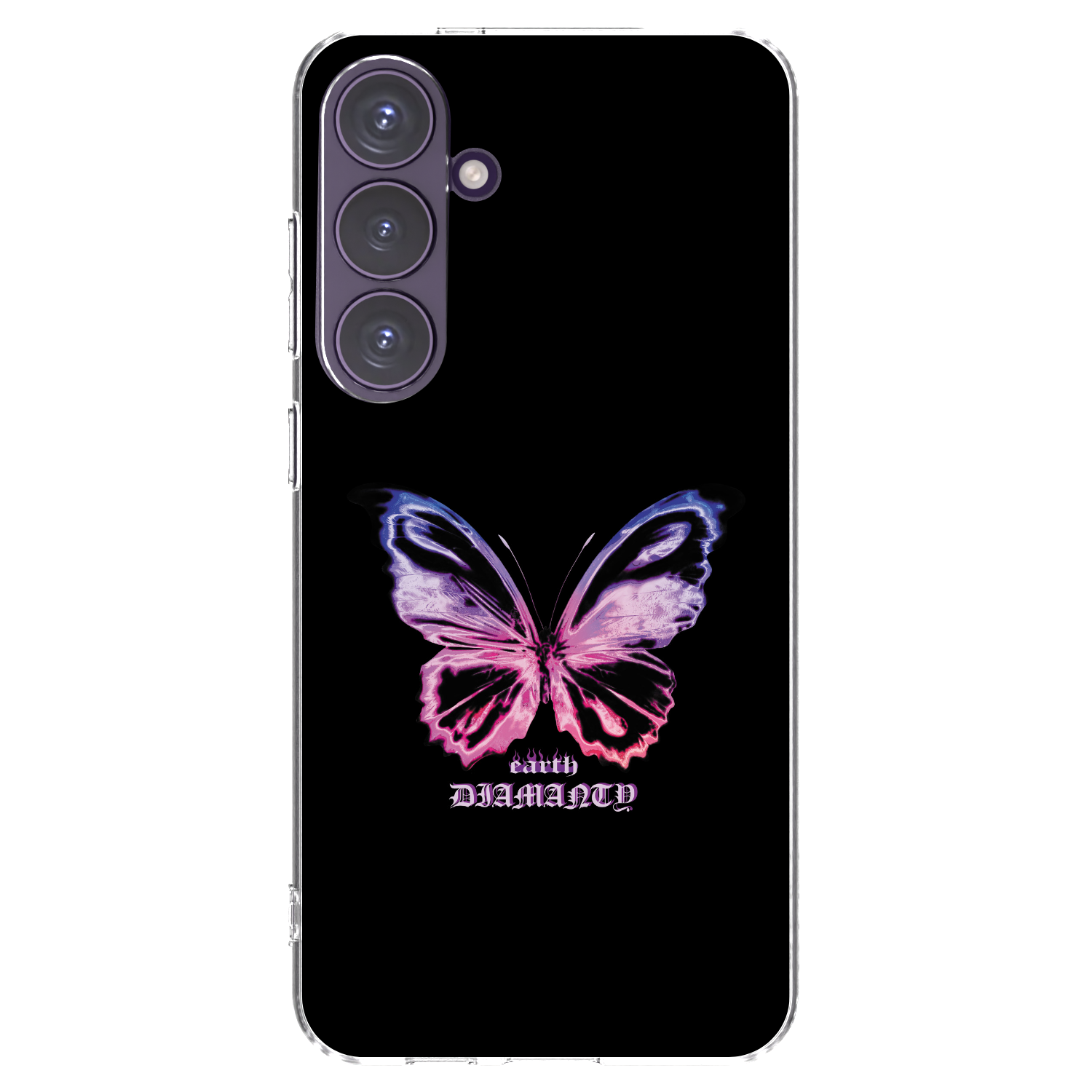 Picasee husă transparentă din silicon pentru Samsung Galaxy S24+ S926B 5G - Diamanty Purple