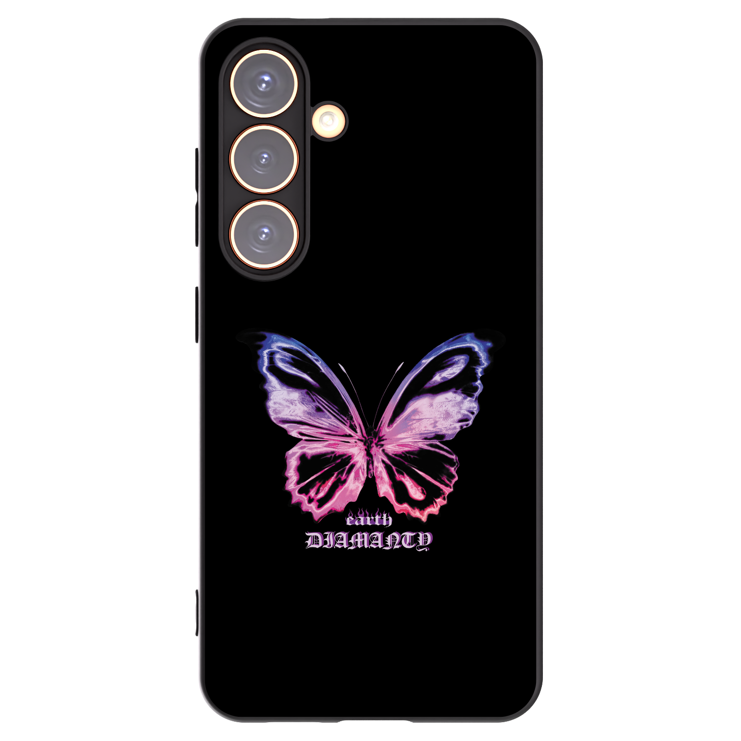 Picasee husă neagră din silicon pentru Samsung Galaxy S24 S921B 5G - Diamanty Purple