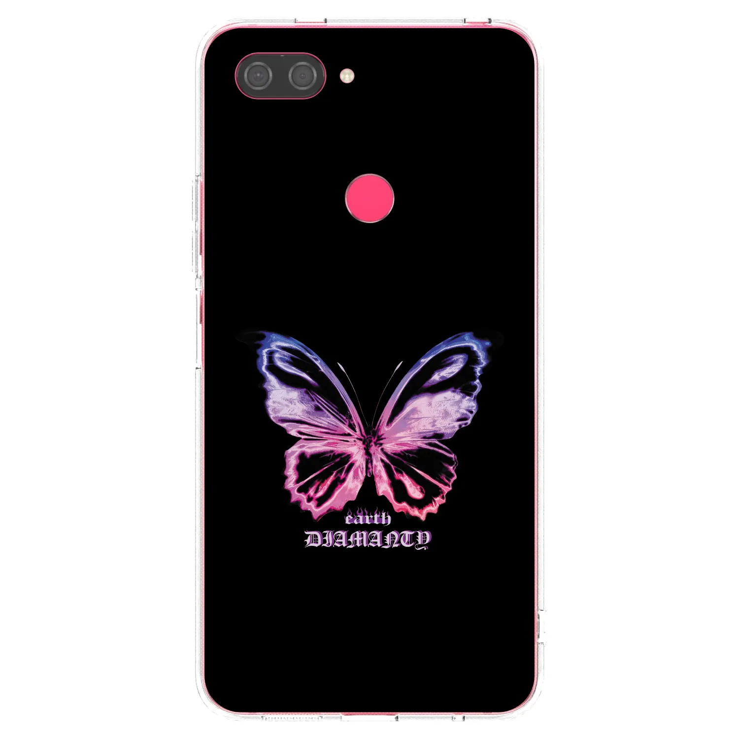 Picasee husă transparentă din silicon pentru Xiaomi Mi 8 Lite - Diamanty Purple