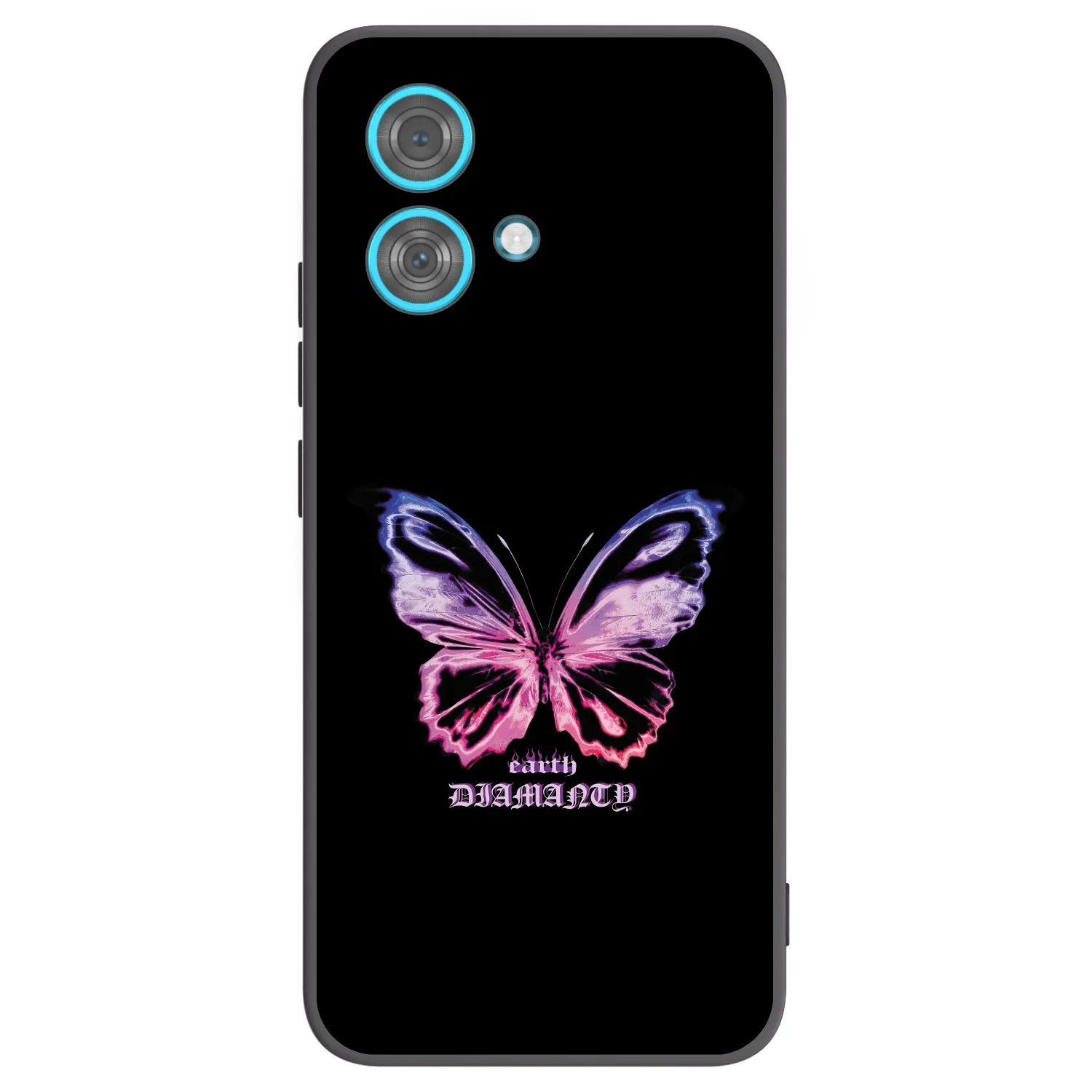 Picasee husă neagră din silicon pentru Motorola Edge 40 Neo - Diamanty Purple