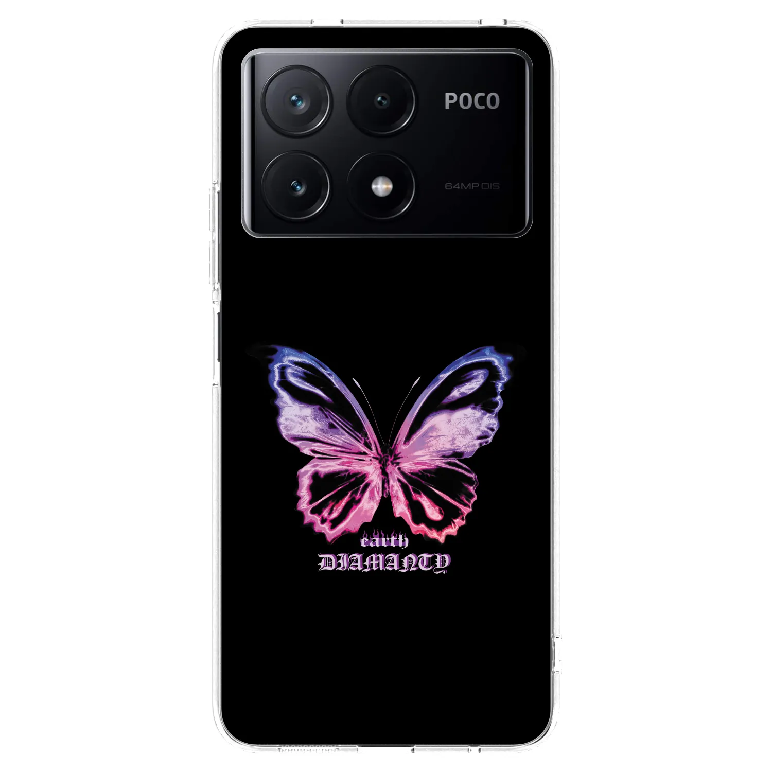 Picasee husă transparentă din silicon pentru Xiaomi Poco X6 Pro - Diamanty Purple