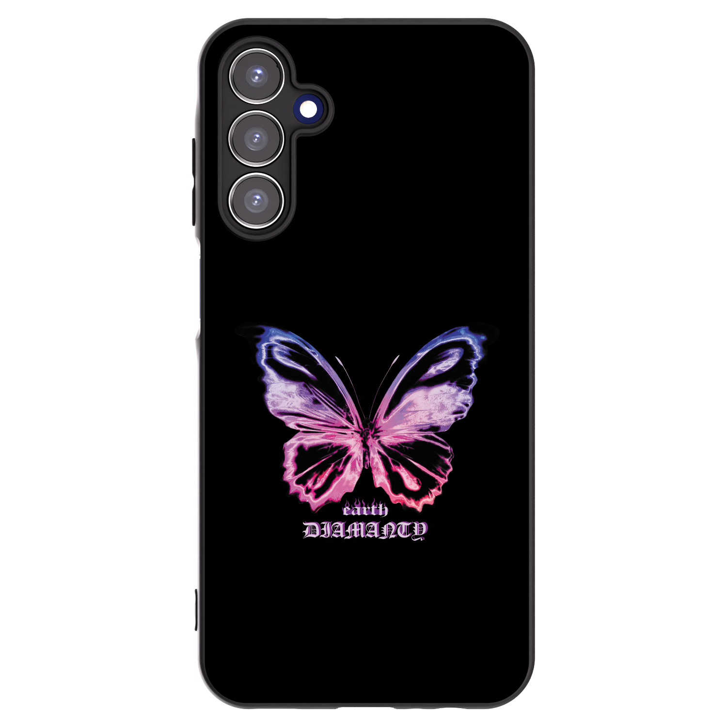 Picasee husă neagră din silicon pentru Samsung Galaxy A15 A155F 4G - Diamanty Purple