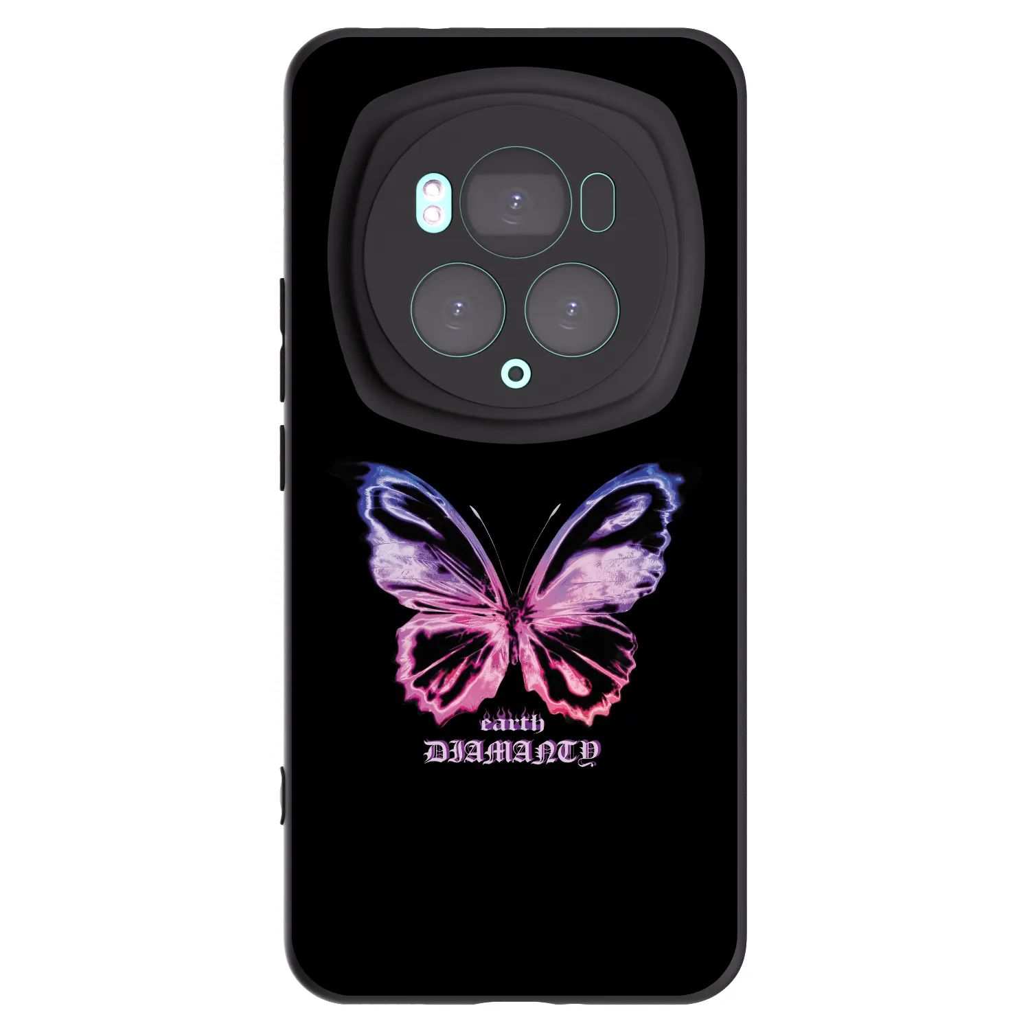 Picasee husă neagră din silicon pentru Honor Magic6 Pro - Diamanty Purple
