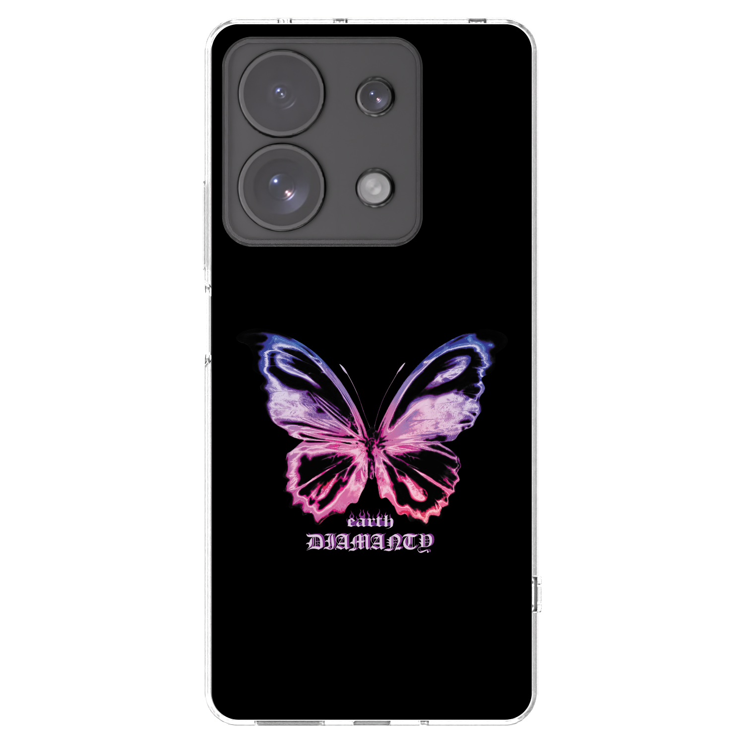 Picasee husă transparentă din silicon pentru Xiaomi Redmi Note 13 Pro 4G - Diamanty Purple