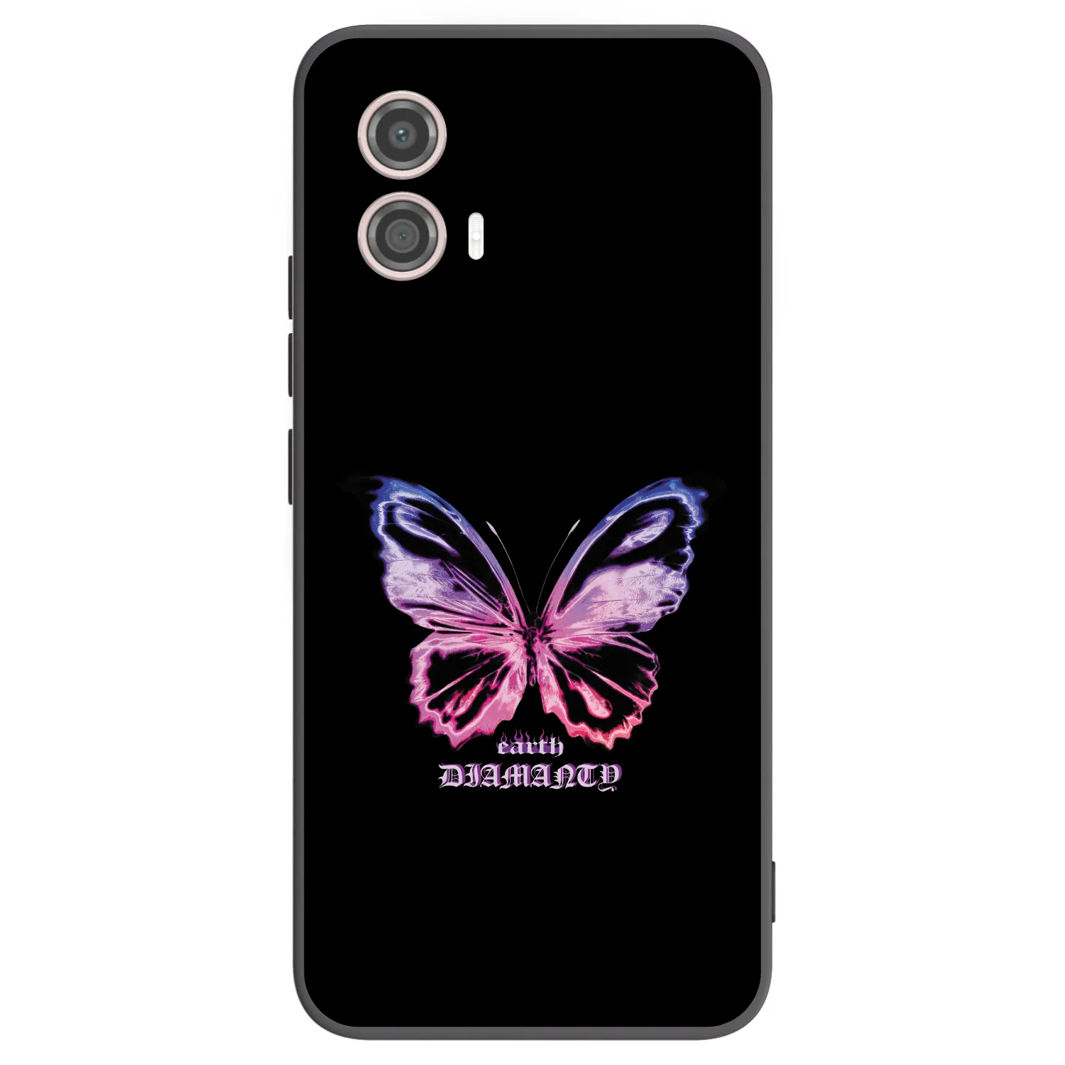 Picasee husă neagră din silicon pentru Motorola Moto G53 5G - Diamanty Purple