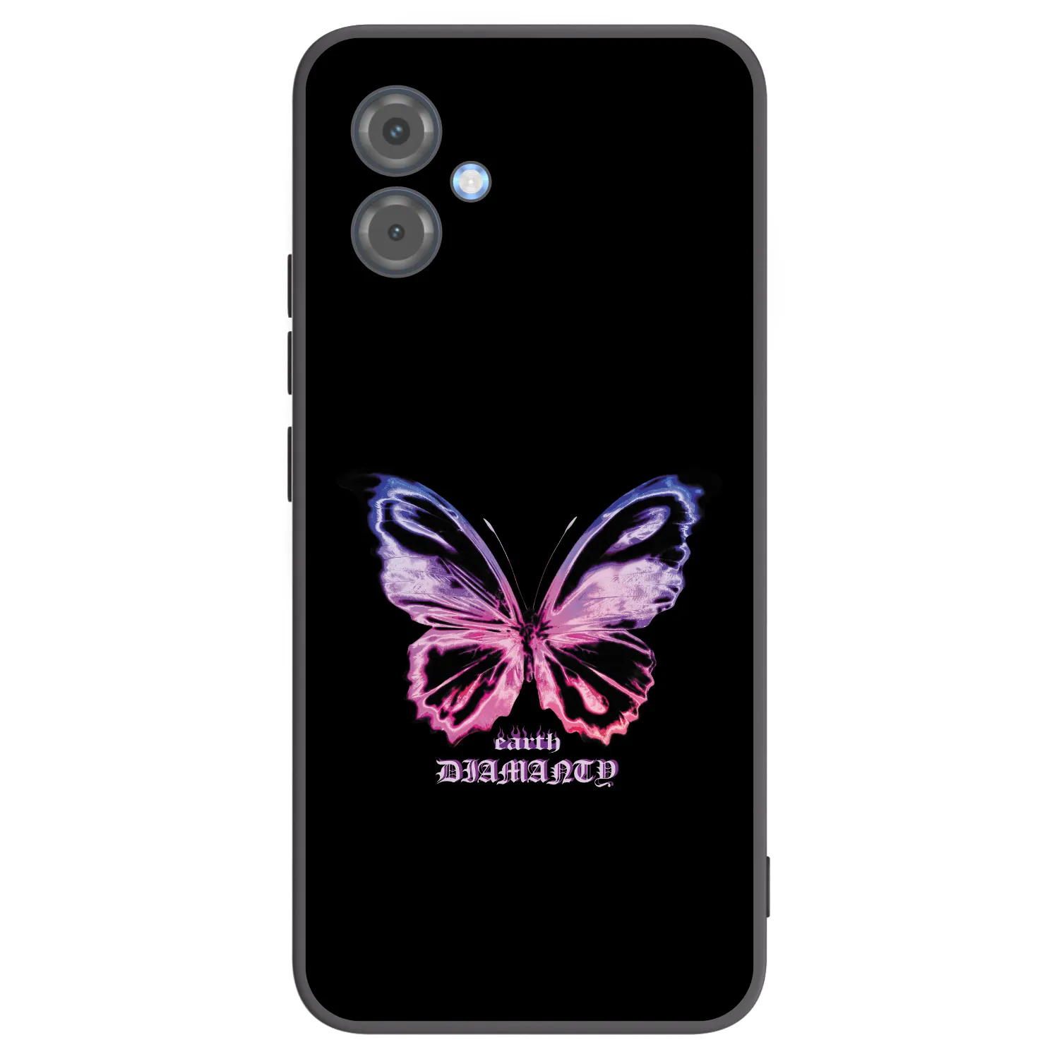 Picasee husă neagră din silicon pentru Motorola Moto G14 - Diamanty Purple