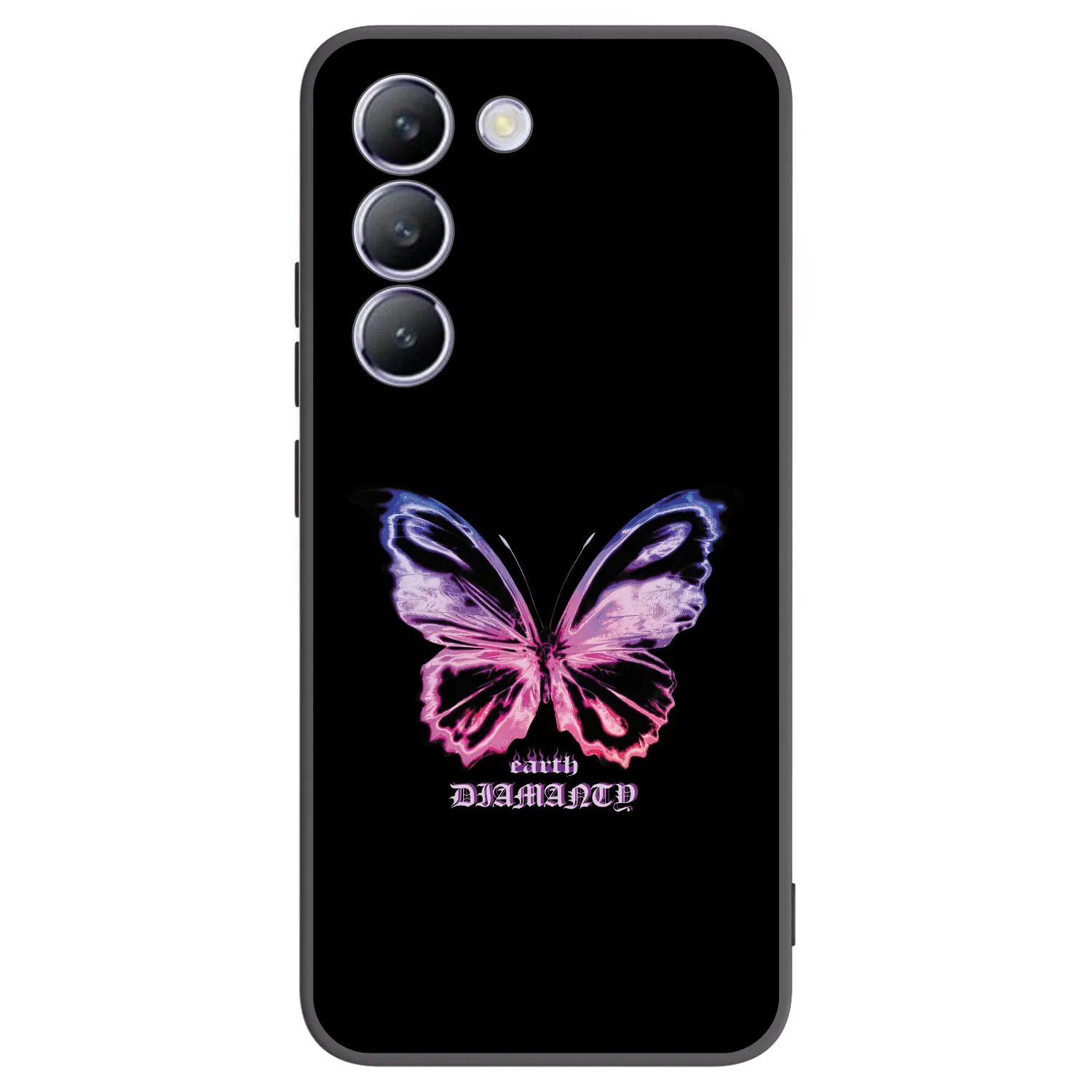 Picasee husă neagră din silicon pentru Vivo V40 SE 5G - Diamanty Purple