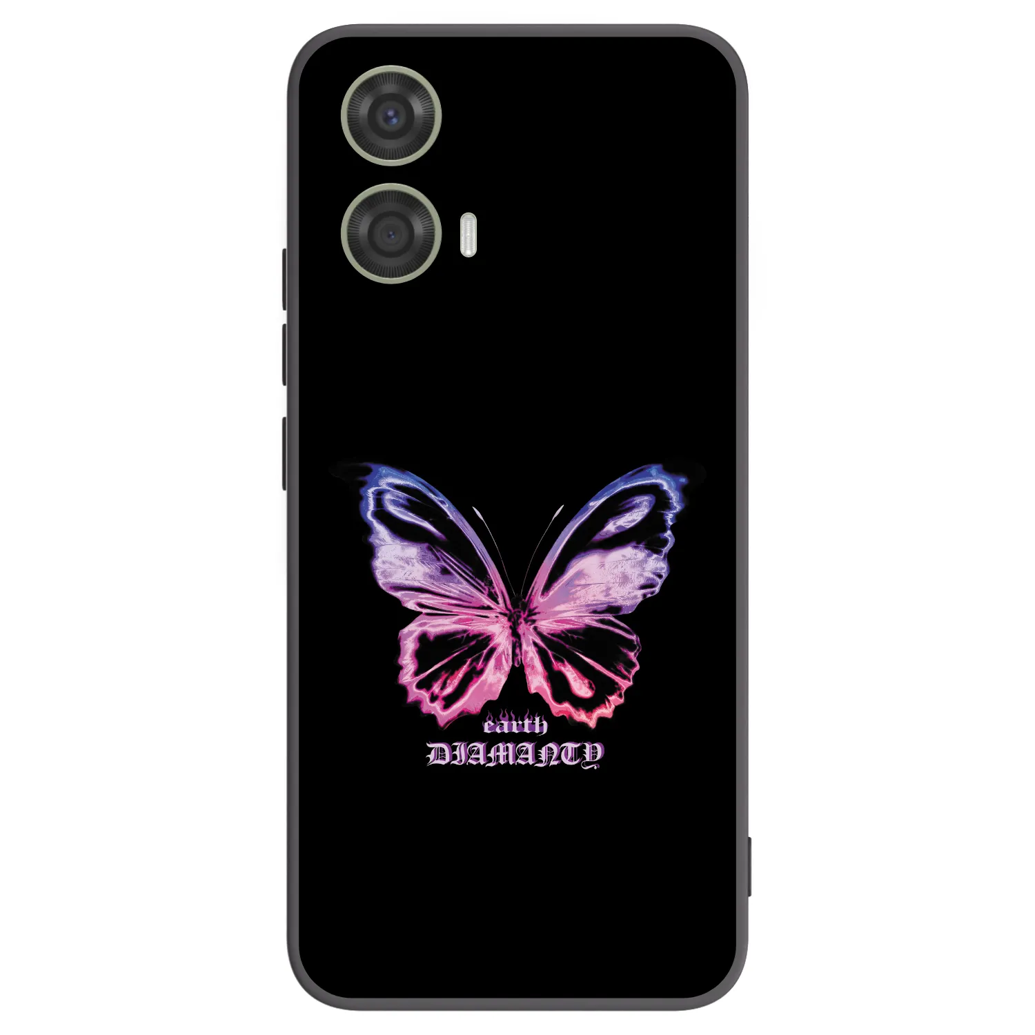 Picasee husă neagră din silicon pentru Motorola Moto G24 - Diamanty Purple