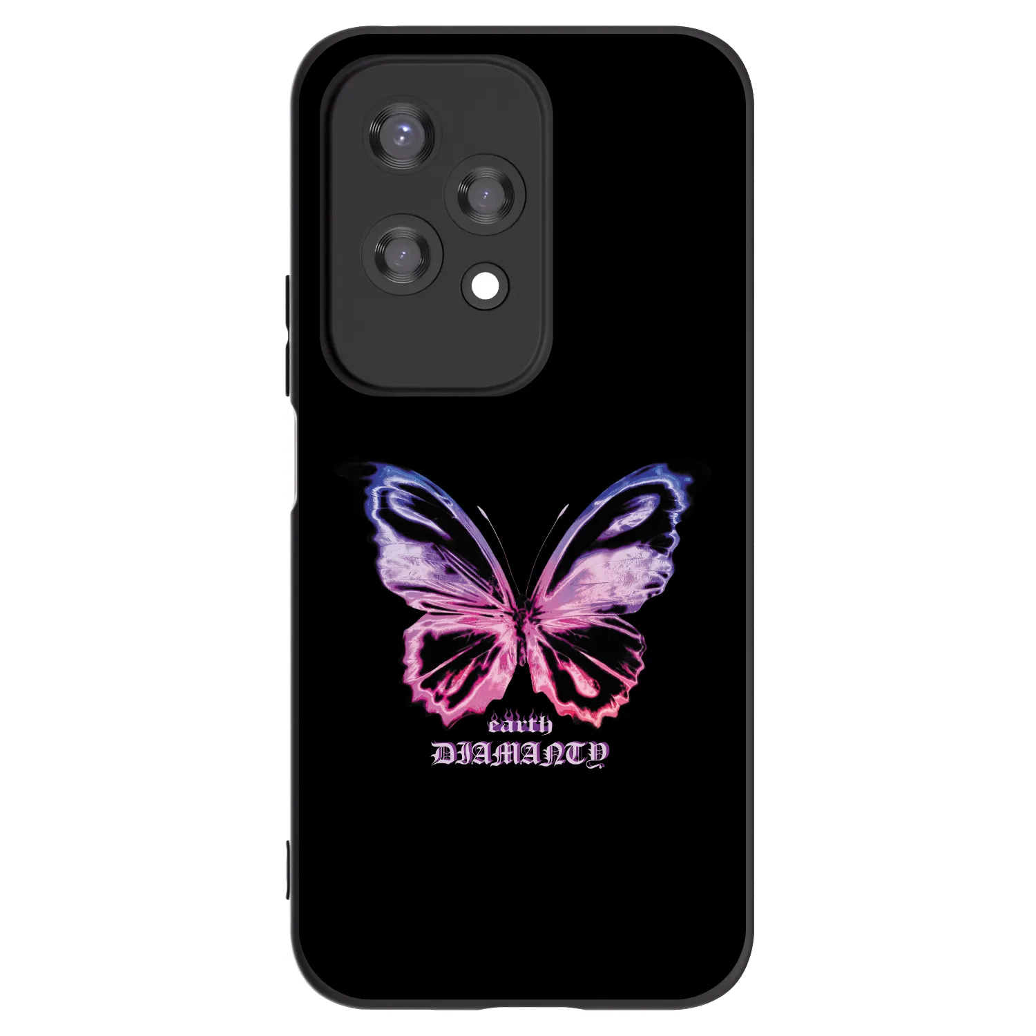 Picasee husă neagră din silicon pentru Honor 200 Lite - Diamanty Purple