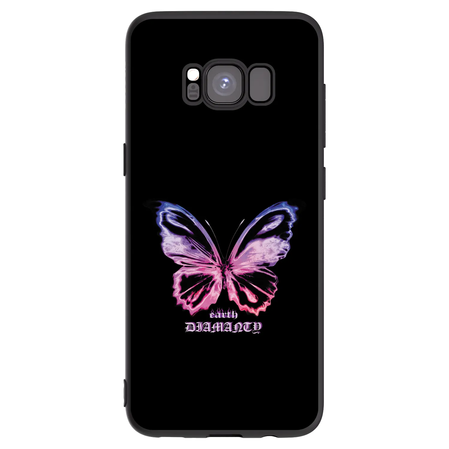 Picasee husă neagră din silicon pentru Samsung Galaxy S8 G950F - Diamanty Purple